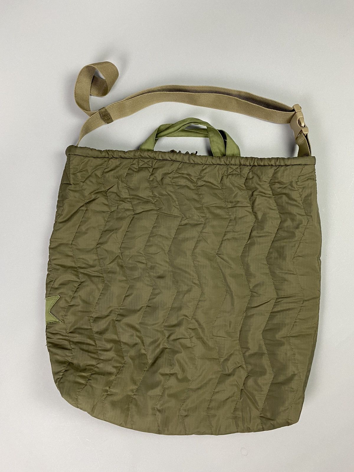 Vintage Upcycled Military Jacket Tote Bag - handmade Size ONE SIZE - 3 Thumbnail