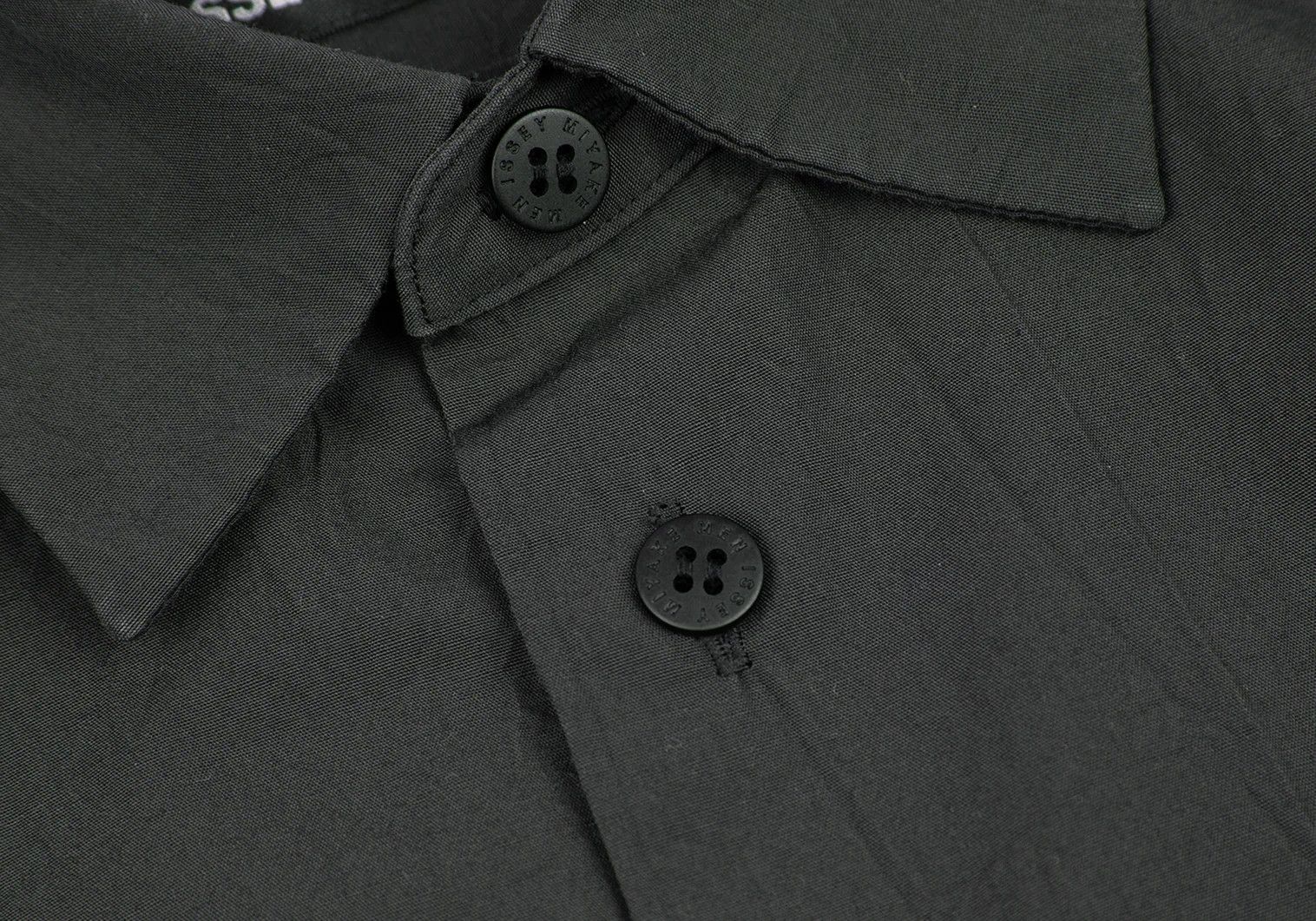 Issey Miyake Poly Cotton Wrinkle-Processed Shirt in Charcoal Size US S / EU 44-46 / 1 - 5 Thumbnail