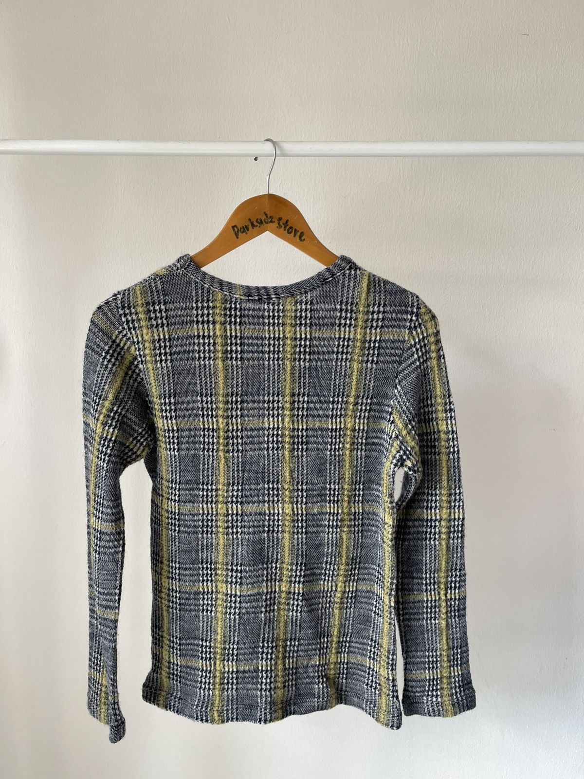 Y's × Yohji Yamamoto Yohji Yamamoto Plaid Wool Knitwear Size US XS / EU 42 / 0 - 5 Thumbnail