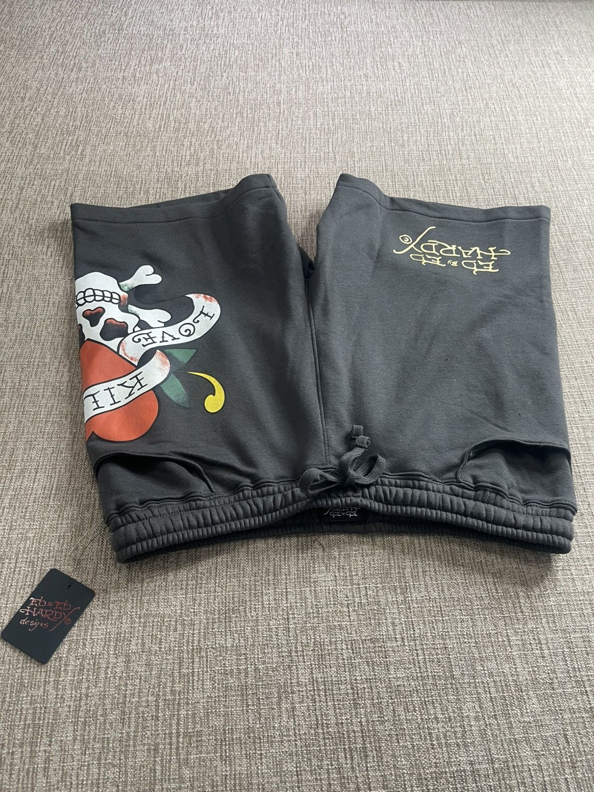 Ed Hardy Ed Hardy Love Kills Slowly Sweat Shorts Size US 36 / EU 52 - 5 Thumbnail