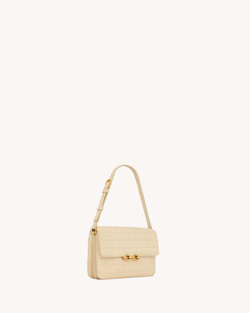 Saint Laurent Paris o1b1hav111125 Size: OS/ Le Maillon Satchel Nubuck Suede Size ONE SIZE - 6 Thumbnail