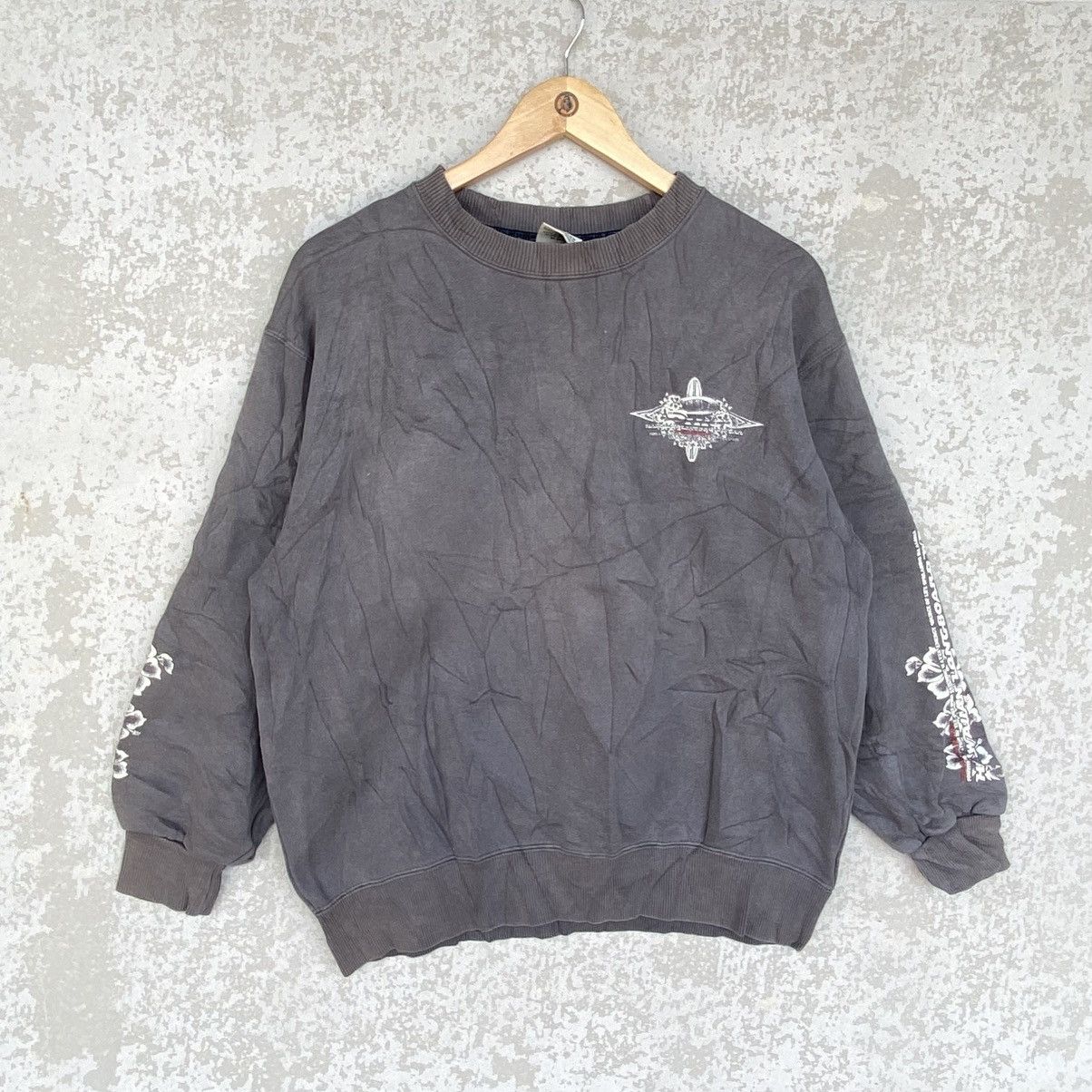 Other Vintage Piko Hawaii Big Printed Crewneck Sweatshirt Gray Size US M / EU 48-50 / 2 - 1 Thumbnail