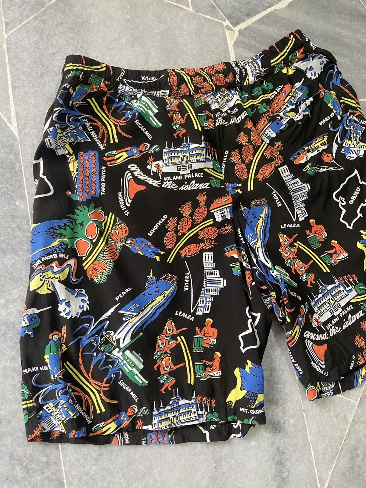 Sun Surf Vintage Hawaiian Print Rayon Shorts Toyo Enterprise Japan Size US 32 / EU 48 - 7 Thumbnail