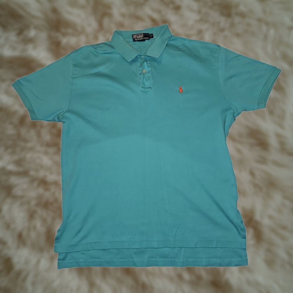 Polo Ralph Lauren Vintage Polo By Ralph Lauren Classic Mens Size L Blue Cotton Shirt with 90s Preppy Accent Details Size US L / EU 52-54 / 3 - 1 Thumbnail