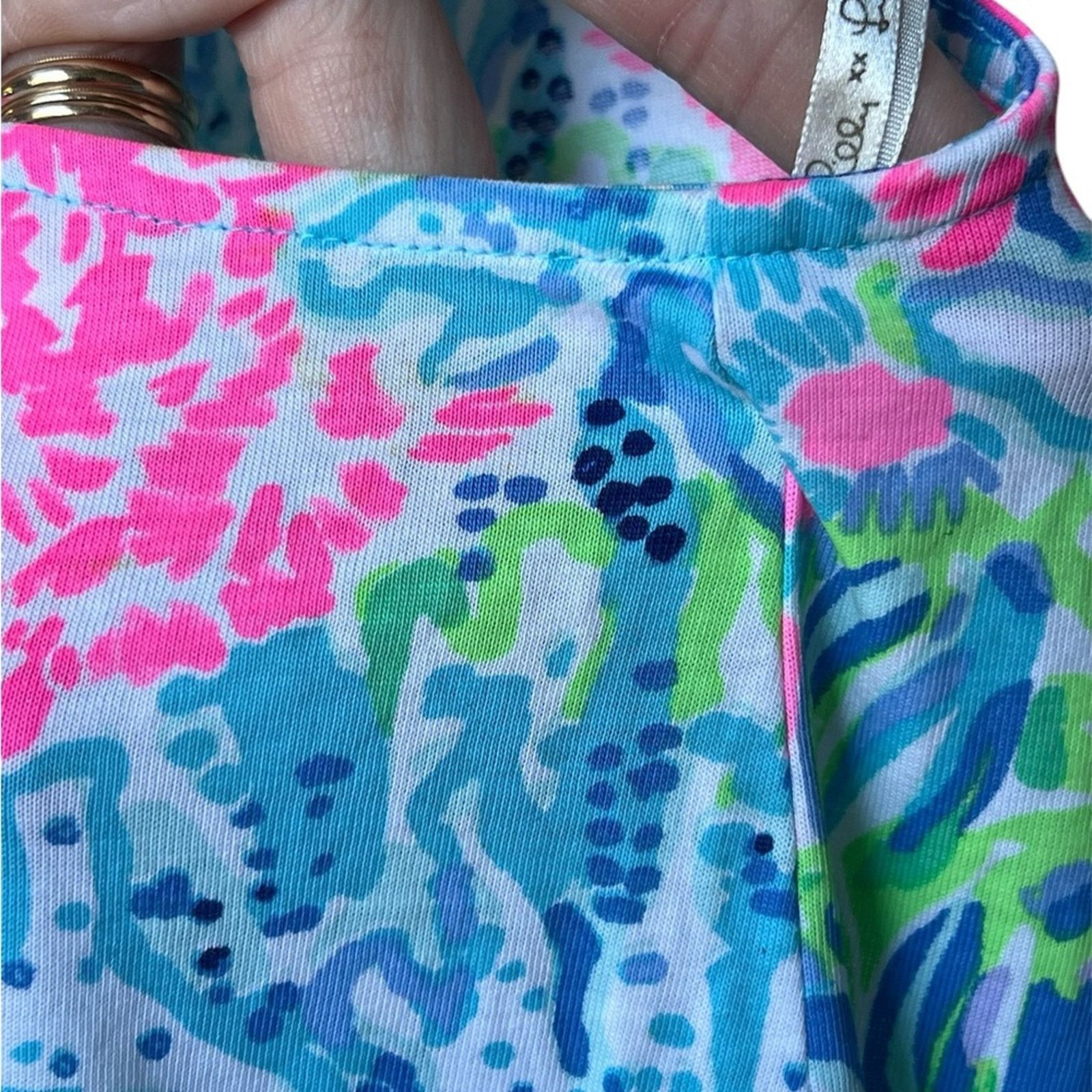 Lilly Pulitzer Lilly Pulitzer Catch the Wave Soft Pearl shift Dress Size 4 Size S / US 4 / IT 40 - 13 Thumbnail