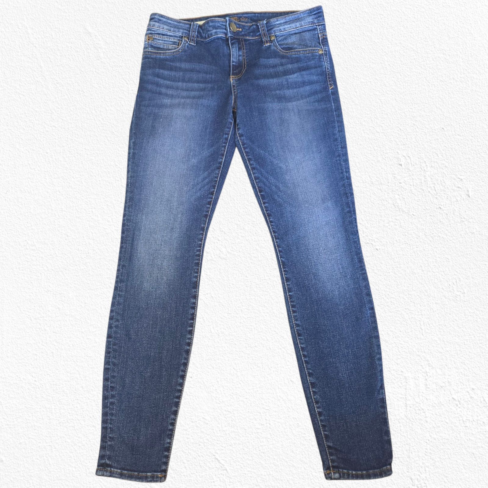 Other Dark Wash Skinny Mid Rise Ankle Slim Jeans Size 4S Size 27" / US 4 / IT 40 - 2 Thumbnail