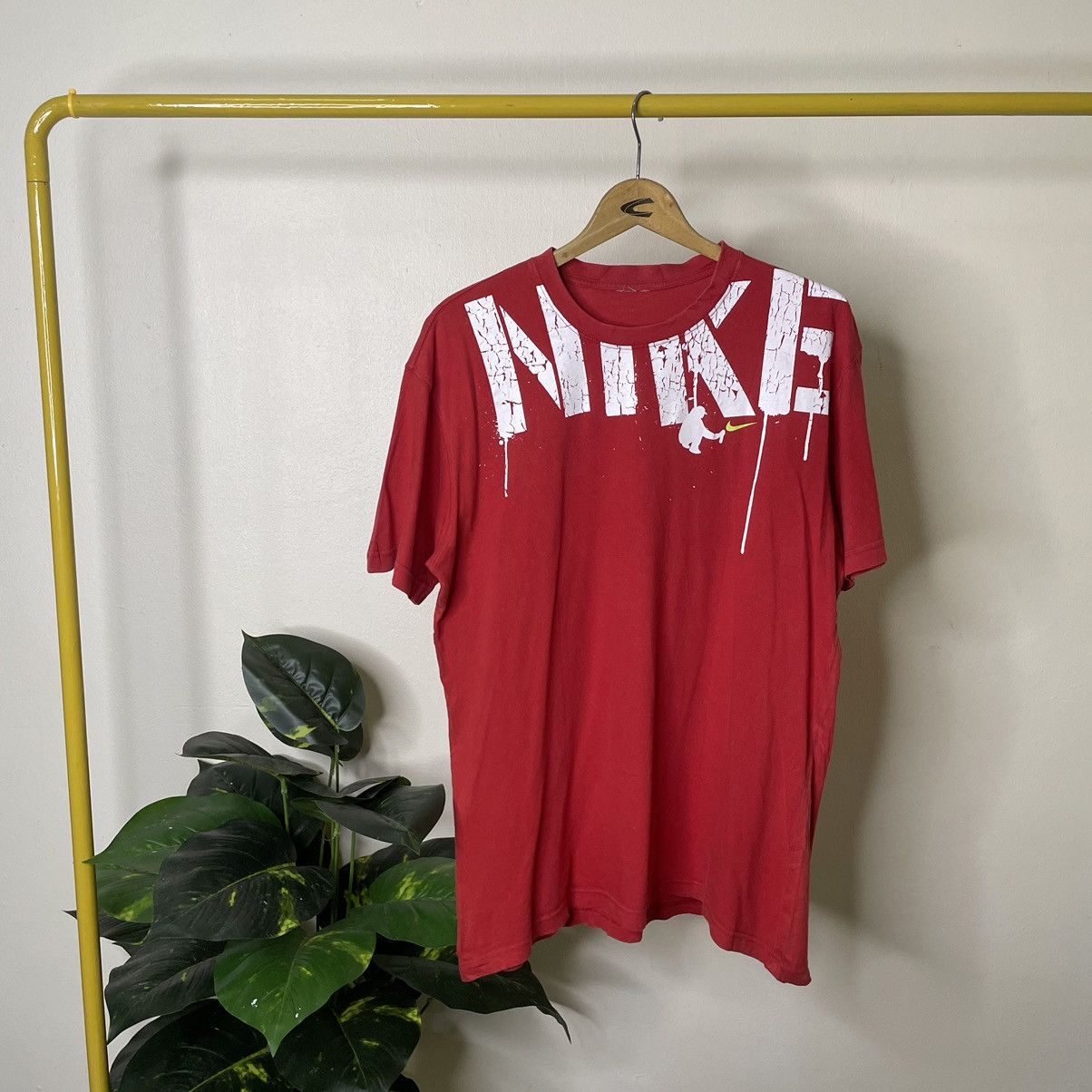 Nike × Vintage Vintage 2000s Nike Graffiti Rare Design T Shirt Size US L / EU 52-54 / 3 - 1 Thumbnail