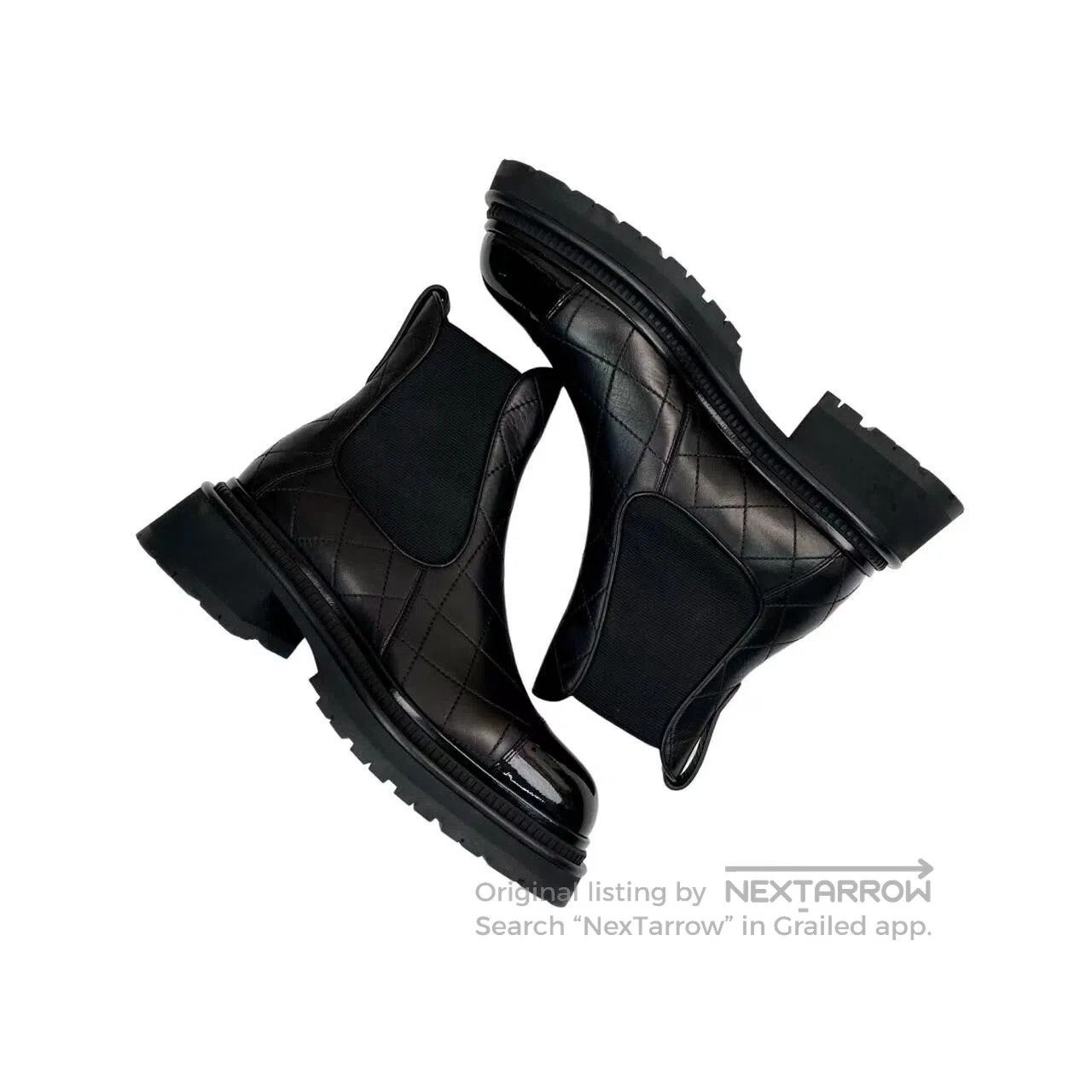 Chanel Chanel 23a Chelsea diamond plaid booties| Size US 7.5 / IT 37.5 - 4 Thumbnail