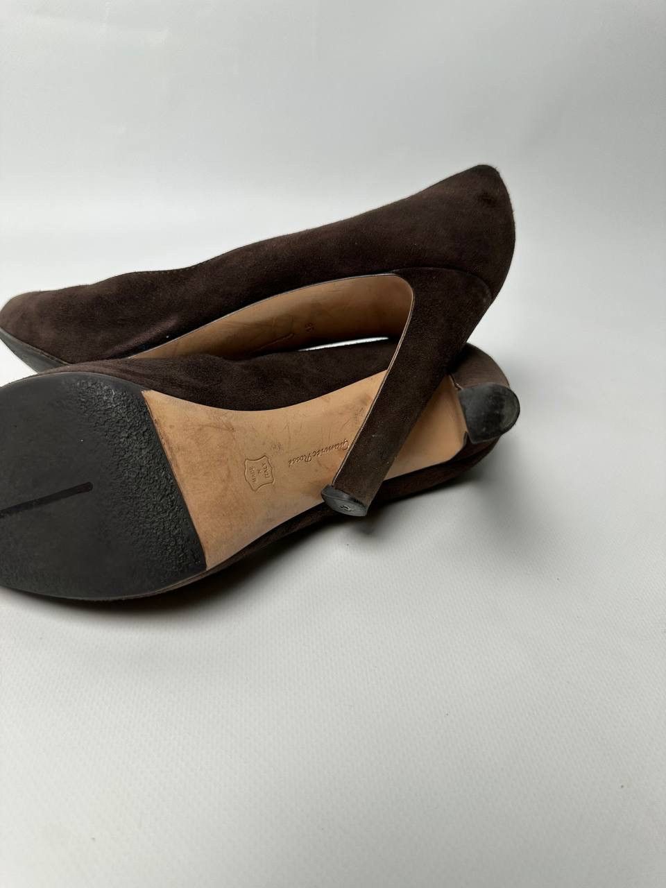 Gianvito Rossi Gianvito Rossi Brown Suede Heels Size 38 Size US 8 / IT 38 - 10 Thumbnail