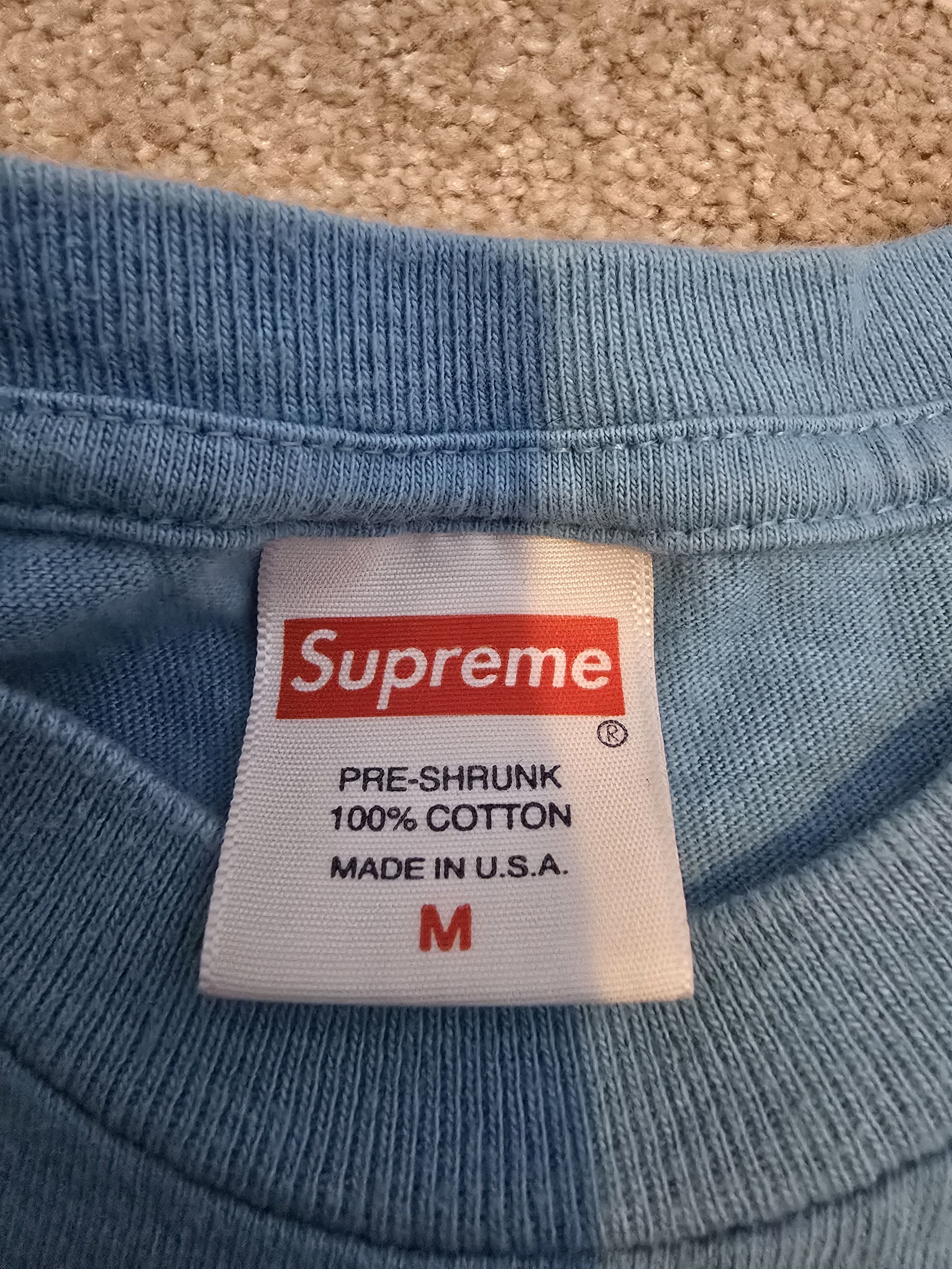 Supreme Supreme Bible Tee Light Slate Size US M / EU 48-50 / 2 - 4 Thumbnail
