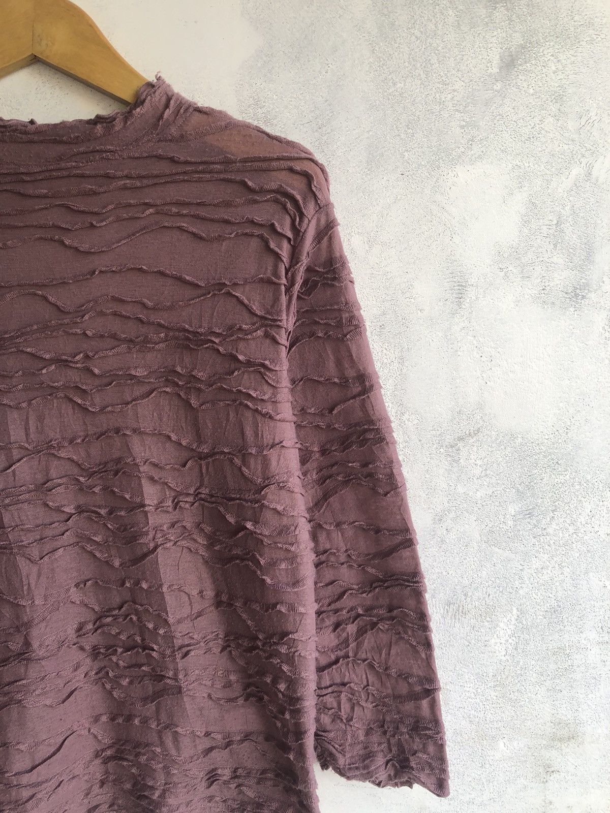 Yohji Yamamoto Japanese Pleates Distressed LongSleeve Issey Style Size L / US 10 / IT 46 - 3 Thumbnail