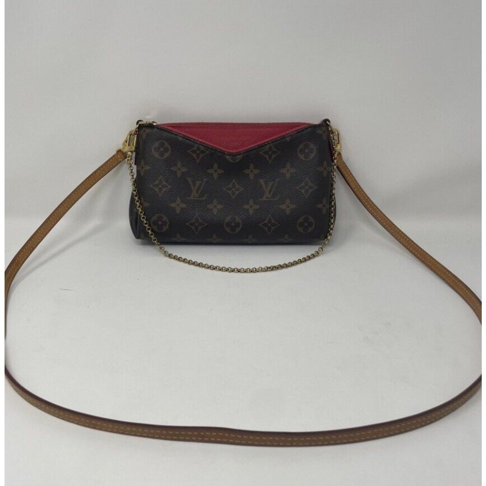 Louis Vuitton Louis Vuitton Pallas Clutch Brown Canvas Size ONE SIZE - 3 Thumbnail