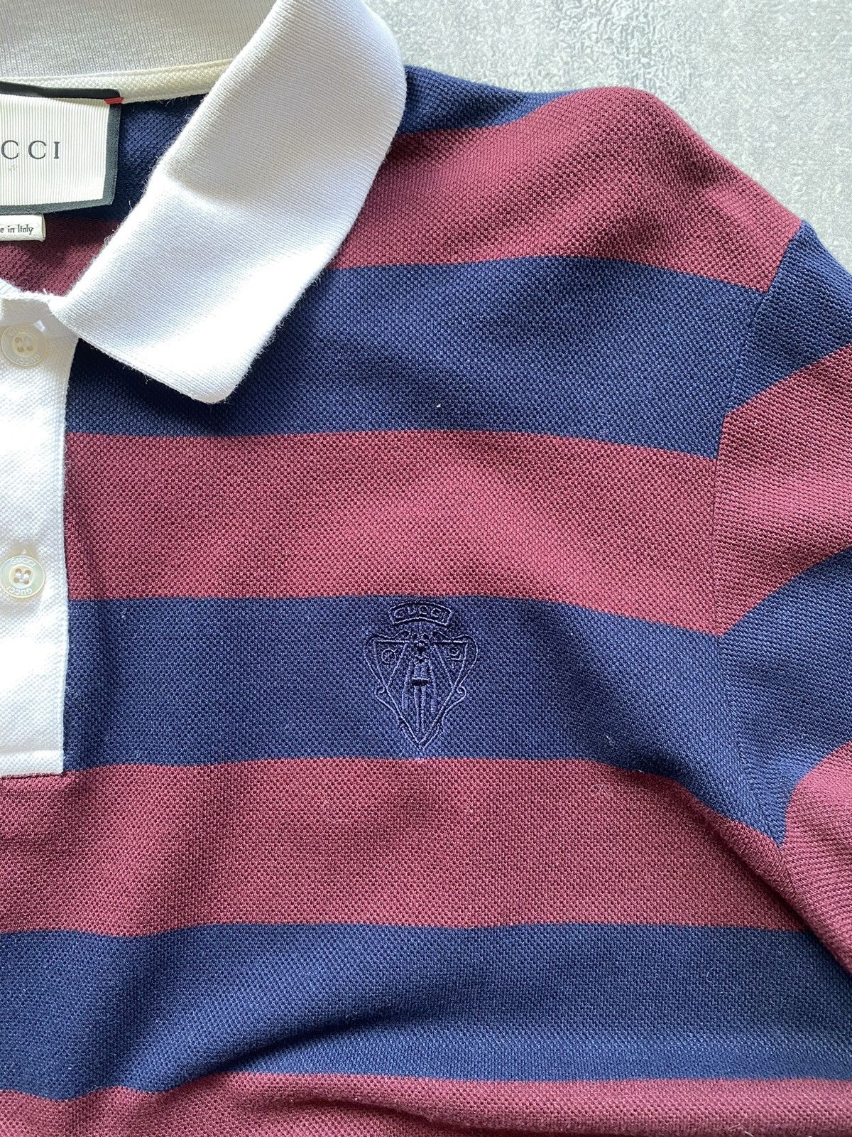 Gucci Gucci Polo Striped Long Sleeve Size XXL / US 16-18 / IT 52-54 - 2 Thumbnail