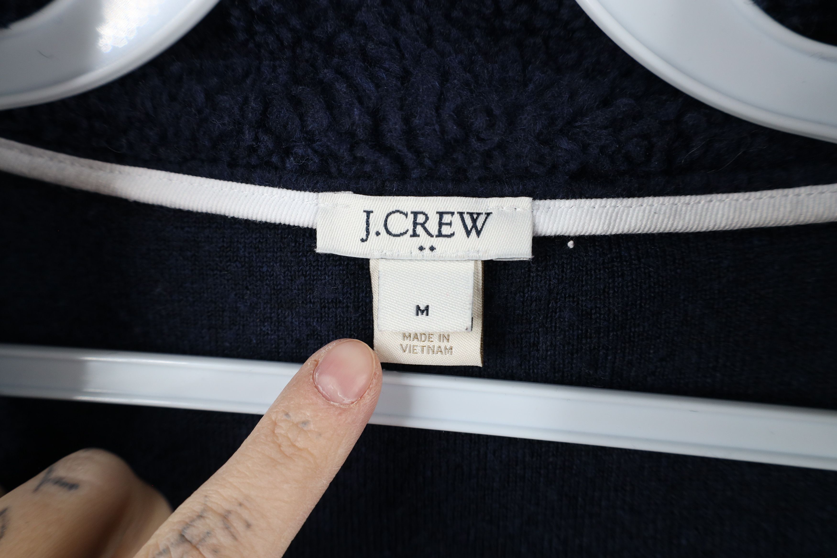 J.Crew × Vintage Vintage J Crew Deep Pile Fleece Half Zip Pullover Sweater Size M / US 6-8 / IT 42-44 - 5 Thumbnail