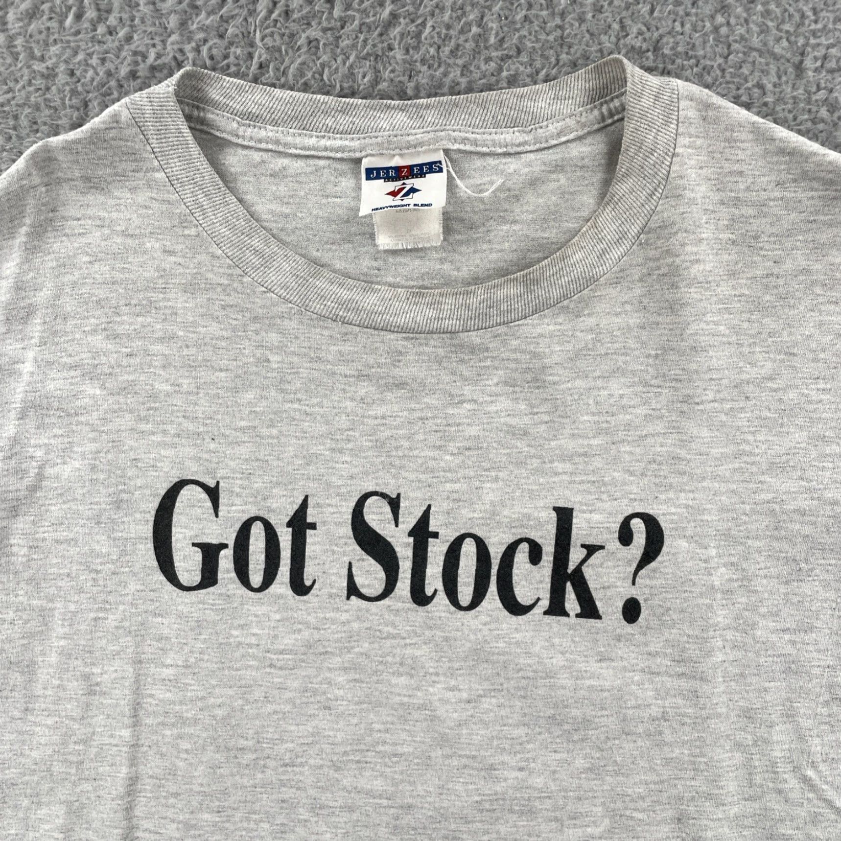 Jerzees VINTAGE Jerzees 2X Gray Shirt Men 90s 2X Crew Neck Short Sleeve T-Shirt Wal Mart Associate Stock Ownership Plan Size US XXL / EU 58 / 5 - 6 Thumbnail