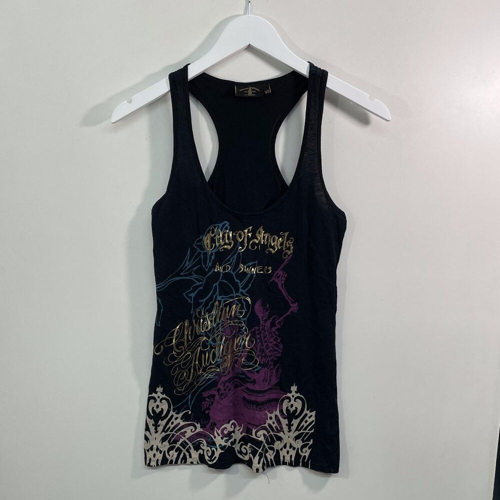 Christian Audigier Christian Audigier Tank Top Size US XS / EU 42 / 0 - 1 Thumbnail