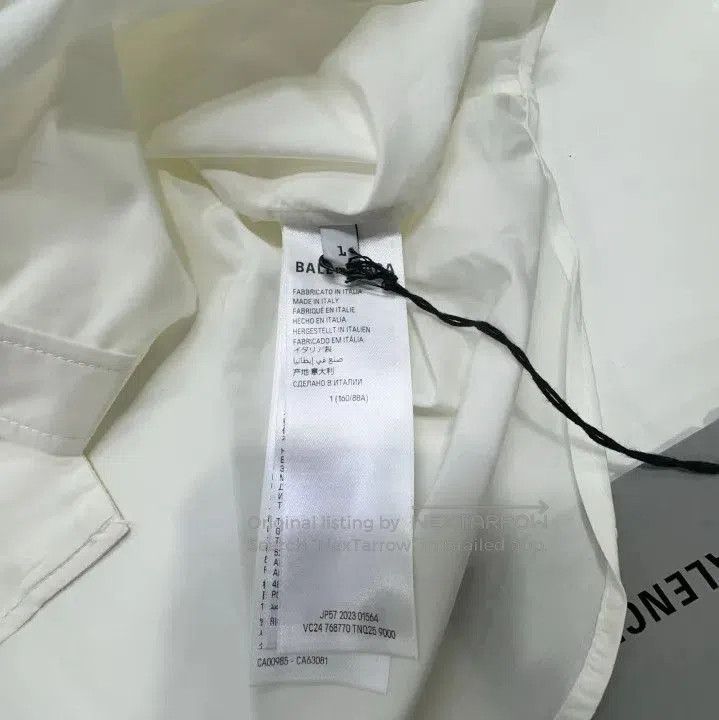 Balenciaga Balenciaga White Oversized Sports Icon Shirt. Size US L / EU 52-54 / 3 - 3 Thumbnail