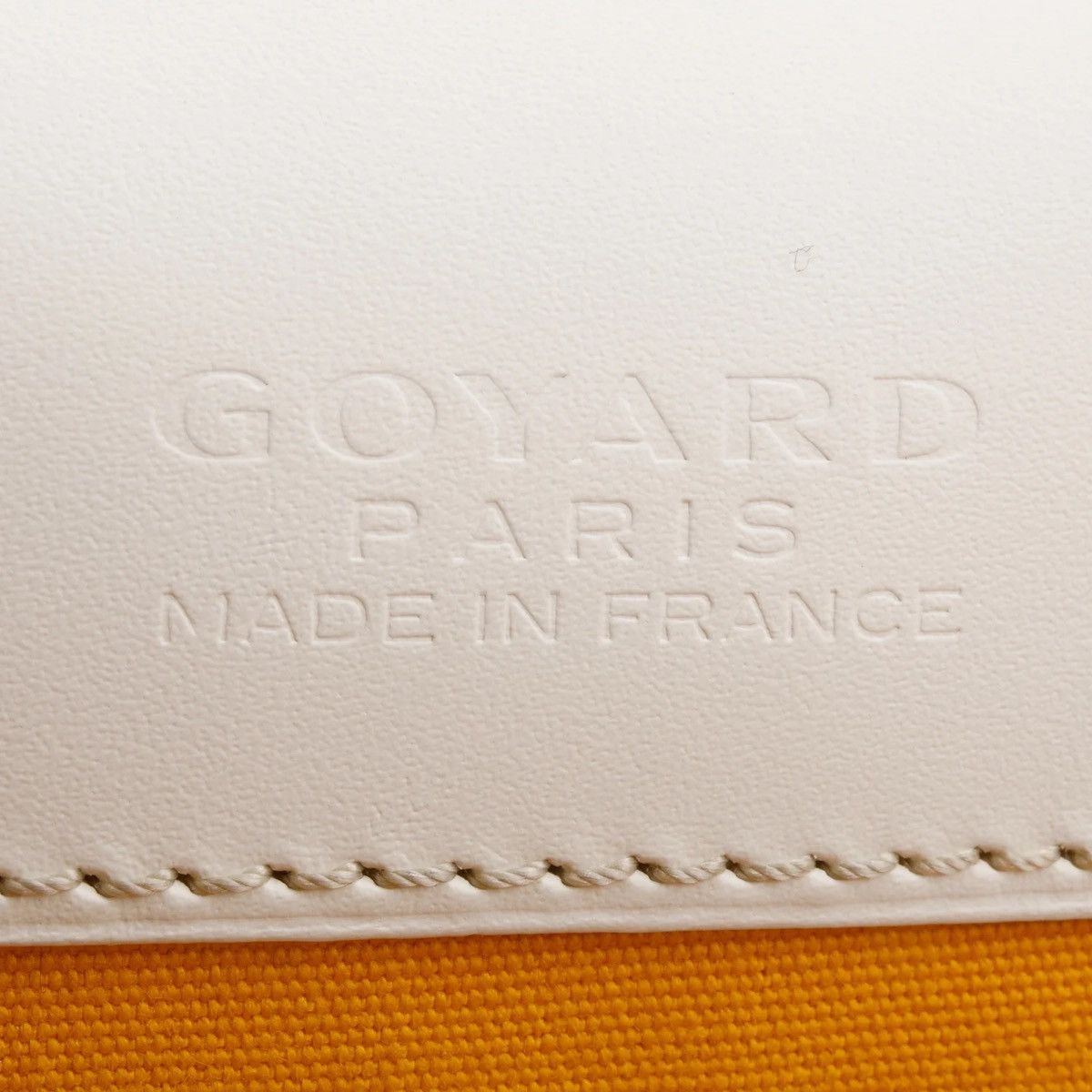 Goyard GOYARD 2021 White Leather & Monogram Canvas Belvedere II Size ONE SIZE - 9 Thumbnail