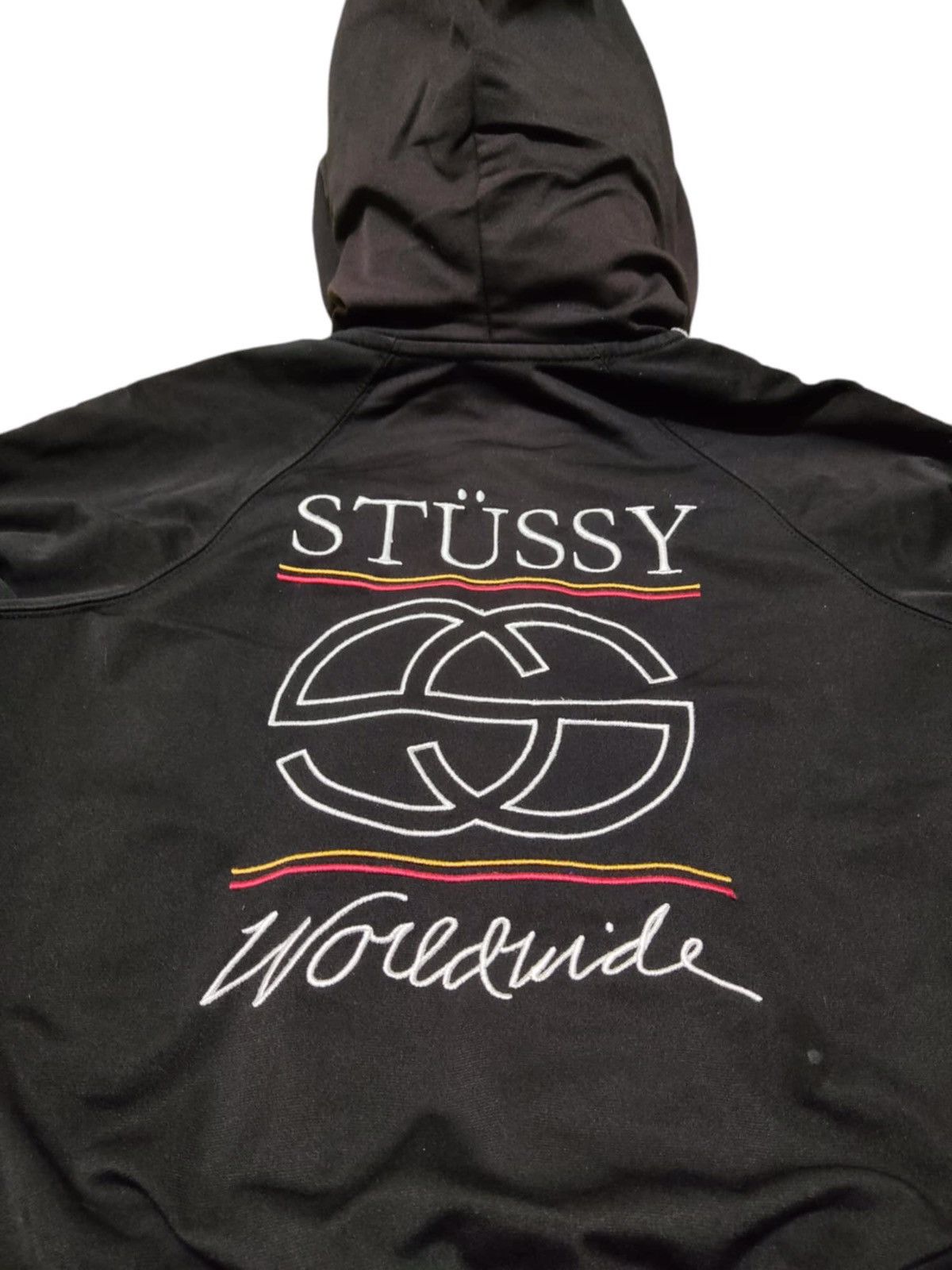Stussy × Vintage VINTAGE Stussy Worldwide X Gucci Crop Hoodie Jacket Size M / US 6-8 / IT 42-44 - 13 Thumbnail
