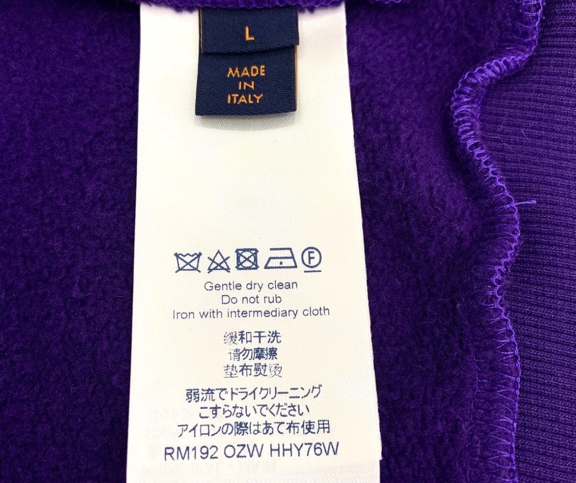 Louis Vuitton Louis Vuitton Lv Purple cotton long sleeved sweatshirt Size US L / EU 52-54 / 3 - 6 Thumbnail