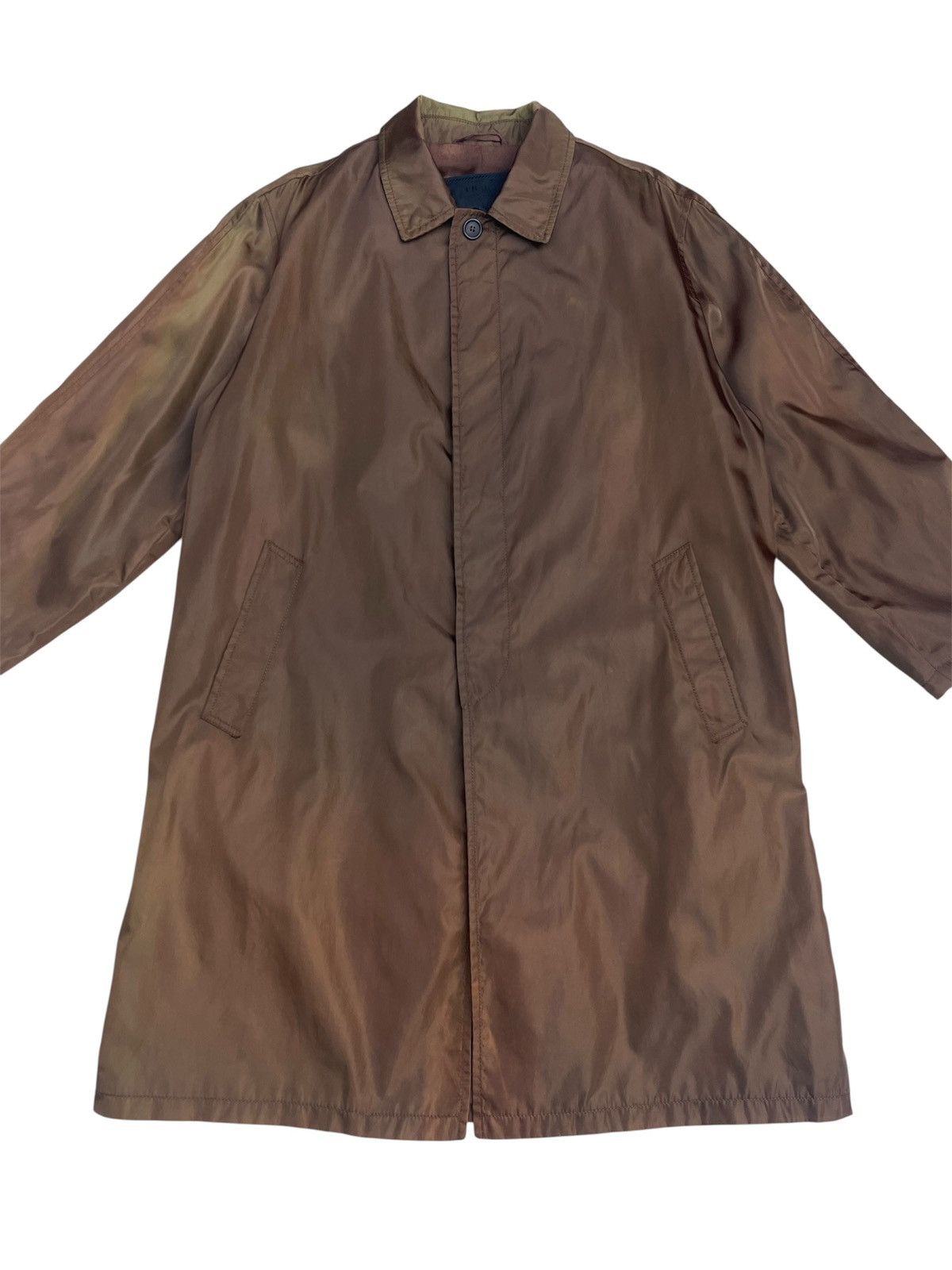 Prada PRADA Luxury Raincoat - Italian-Made, Acetate/Nylon Lining Size US L / EU 52-54 / 3 - 2 Thumbnail