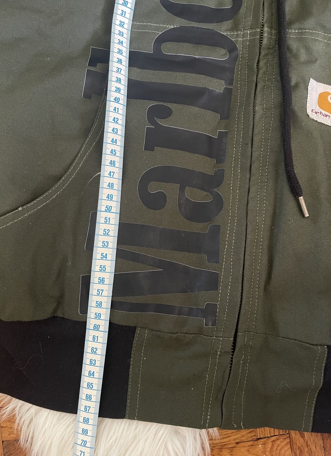 Marlboro CUSTOM Reworked Carhartt x Marlboro Moss Green Active Jacket Size US M / EU 48-50 / 2 - 7 Thumbnail