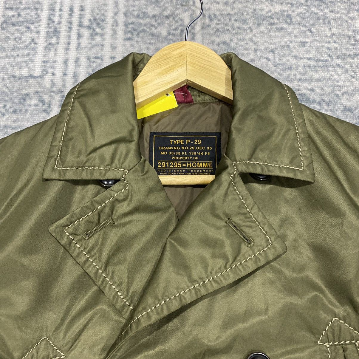 Japanese Brand × Vintage 291295 Trench Double Breast Military Army Quilted Jacket Size US S / EU 44-46 / 1 - 7 Thumbnail