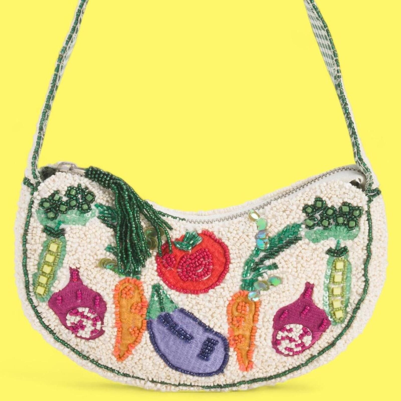 Marsell TikTok Viral Vegetable Garden Beaded Bag Size ONE SIZE - 1 Thumbnail