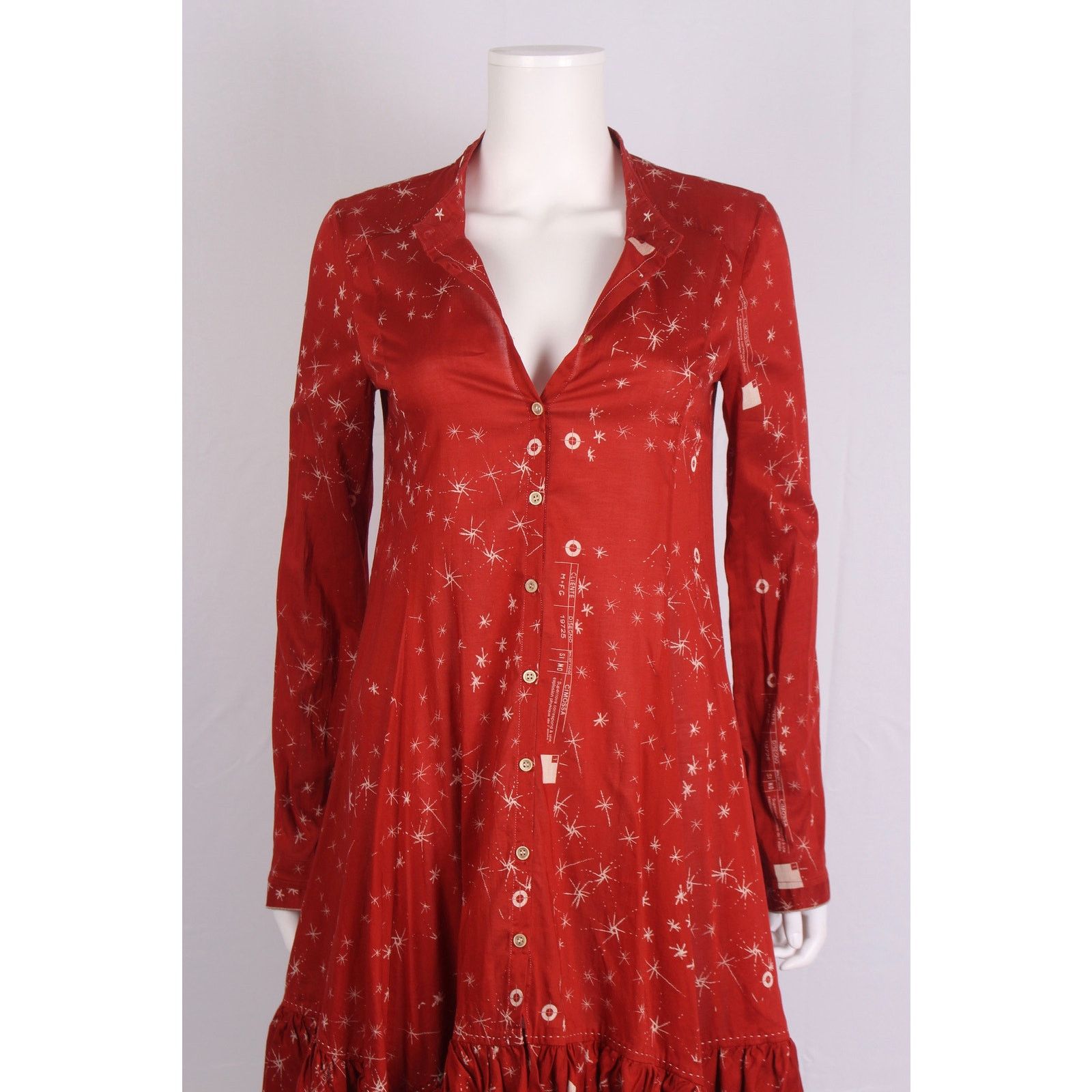 Marithe + Francois Girbaud Marithé François Girbaud Star Print Shirt Dress Size S / US 4 / IT 40 - 3 Thumbnail