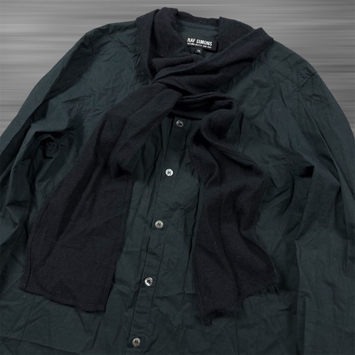 Raf Simons Archive Raf Simons Scarfed Shirt - AW08 Size US S / EU 44-46 / 1 - 2 Thumbnail