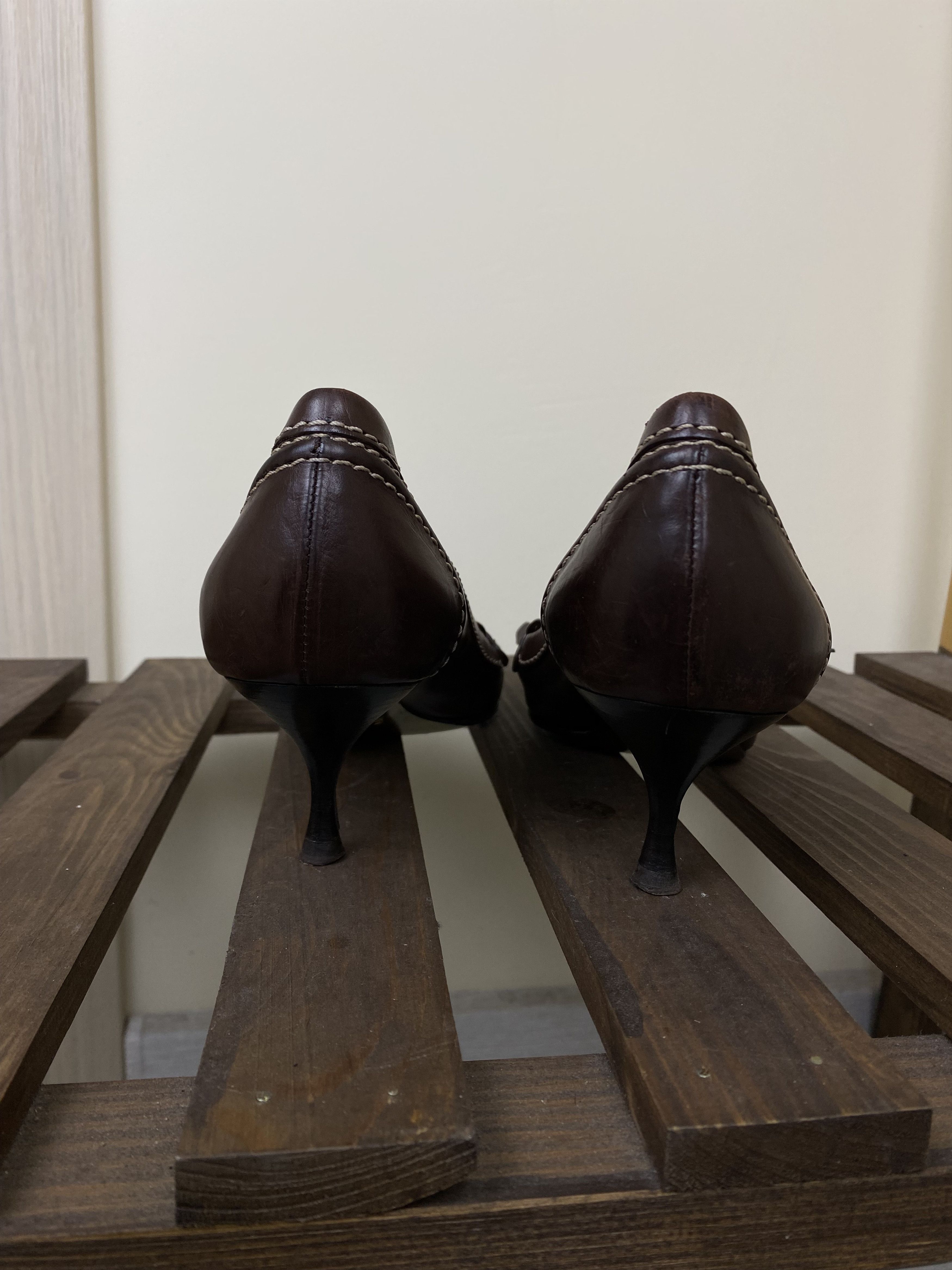 Dolce & Gabbana DOLCE & GABBANA DK BROWN SHOES W/FRINGE BUCKLE Size US 9 / IT 39 - 5 Thumbnail