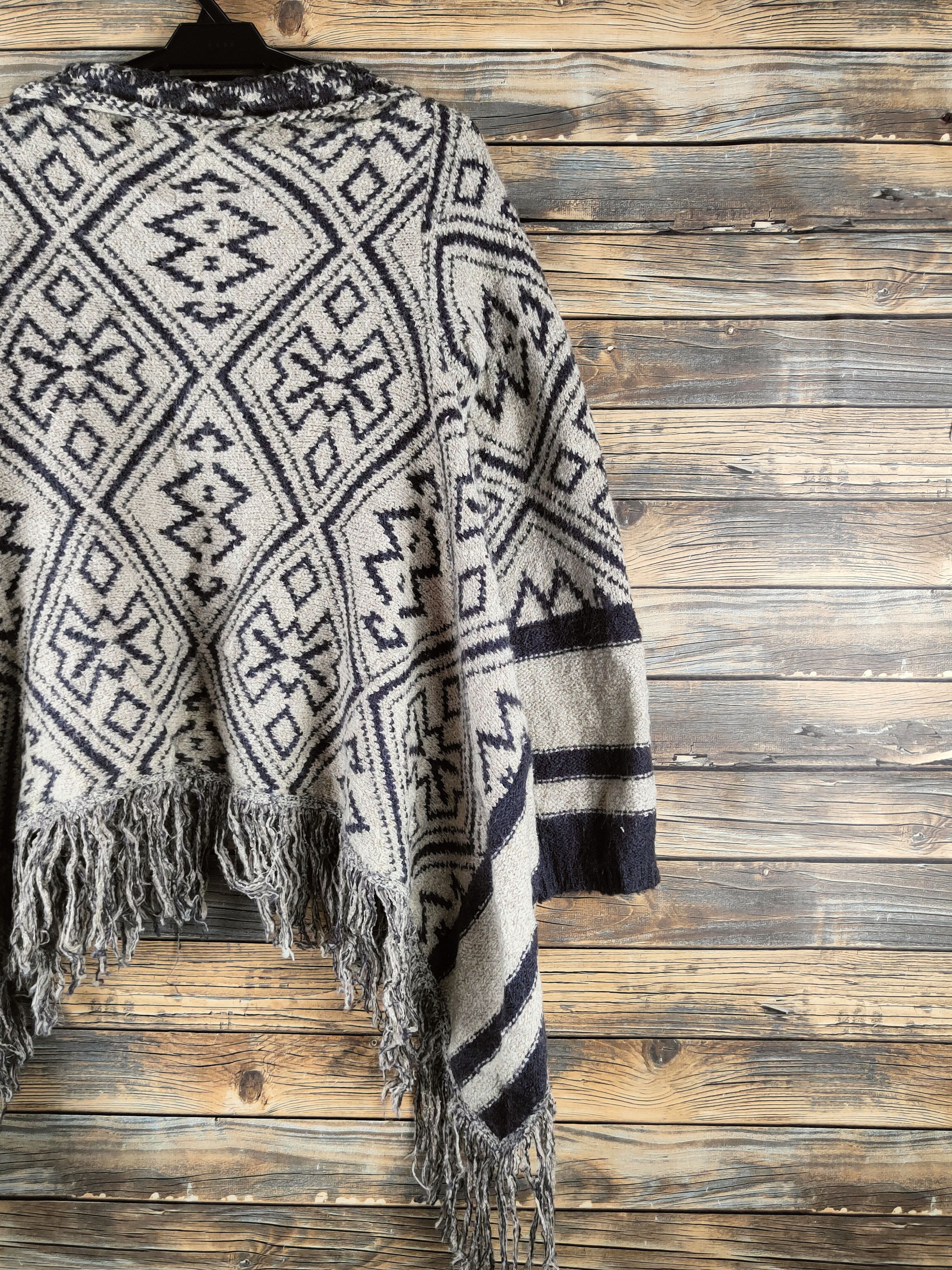 Japanese Brand DL Dazzle Dark Gray Cream Knitwear Cardigans #46-433 Size M / US 6-8 / IT 42-44 - 9 Thumbnail
