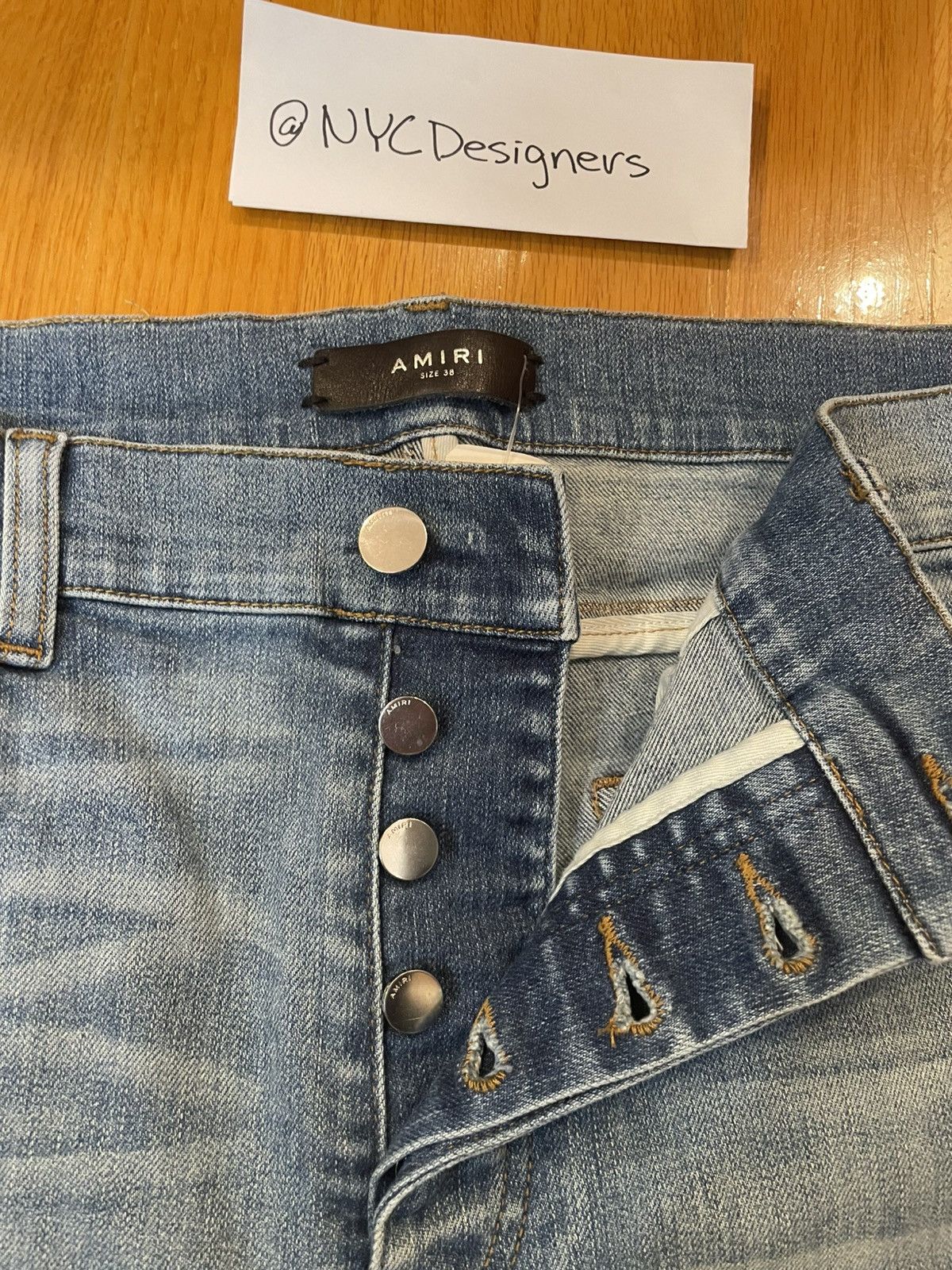 Amiri Amiri Plain Distressed Jeans Size US 38 / EU 54 - 4 Thumbnail