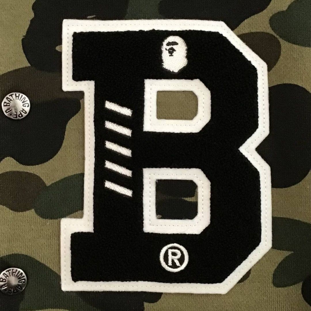Bape BAPE camo Sweat varsity jacket 1st camo green a bathing ape Size US S / EU 44-46 / 1 - 4 Thumbnail