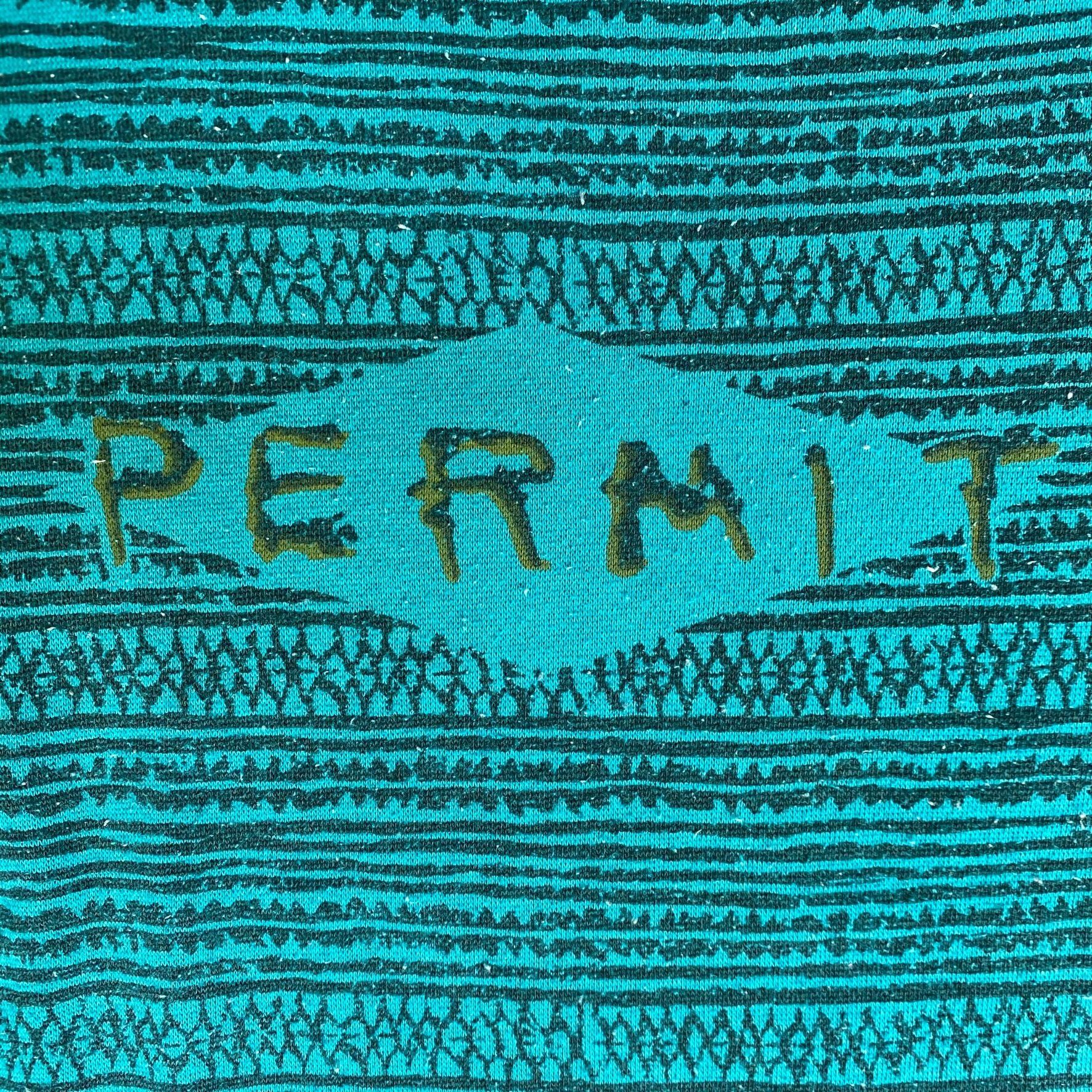 Vintage Vintage 80s Permit Geometric Sweatshirt Surf Logo Crewneck Size US M / EU 48-50 / 2 - 3 Thumbnail