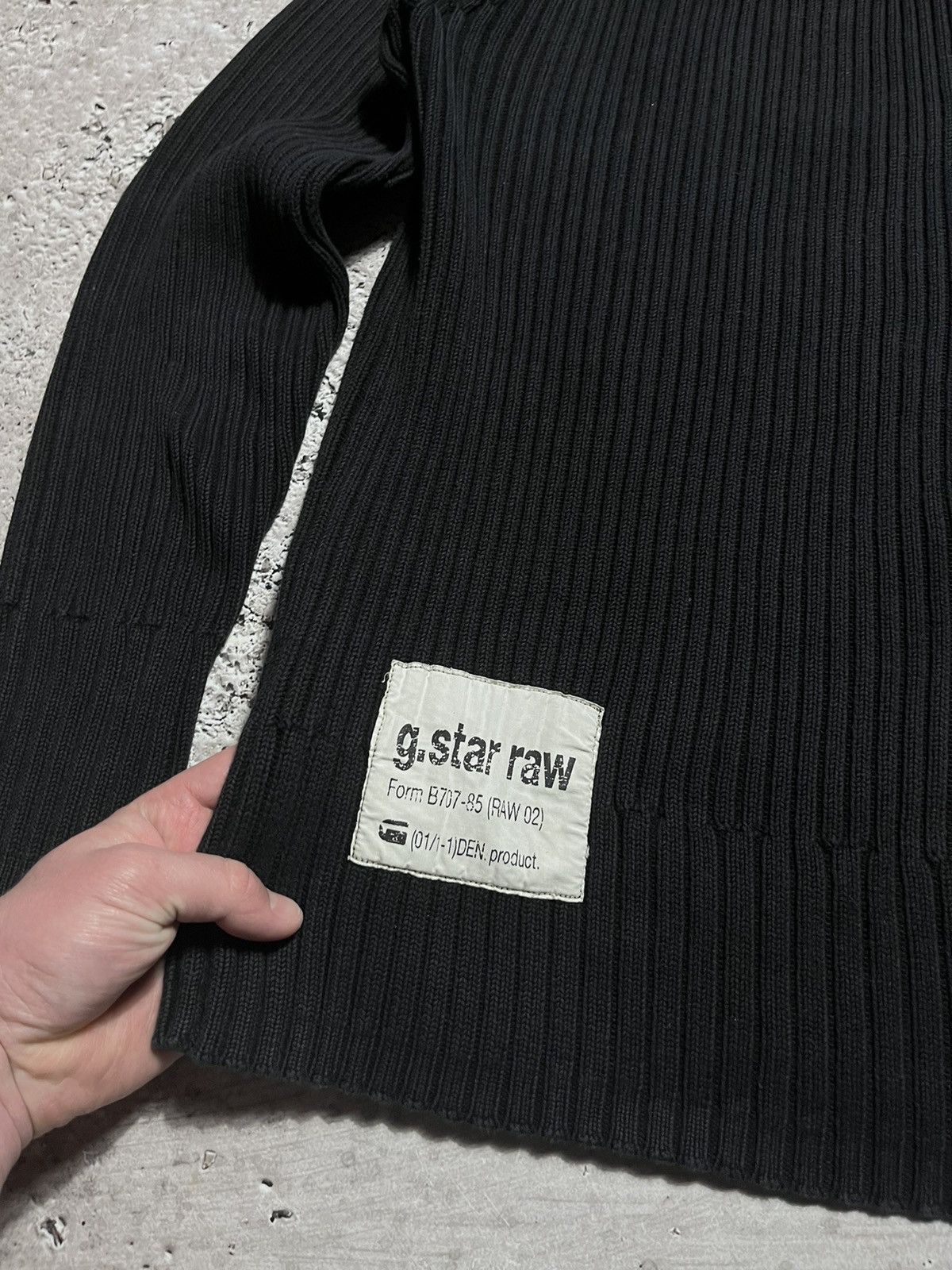 G-Star × Hysteric Glamour Y2K G Star Knit Faded Ribbed Vintage Sweater Size US L / EU 52-54 / 3 - 9 Thumbnail