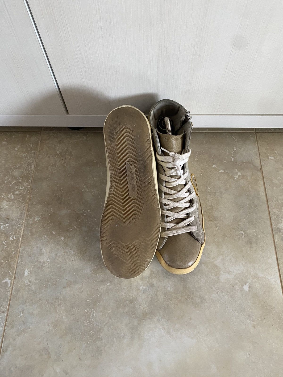 Philippe Model Vintage Philipe Model Paris Mid Brown 6 Distressed Sneakers Size US 8 / EU 41 - 5 Thumbnail