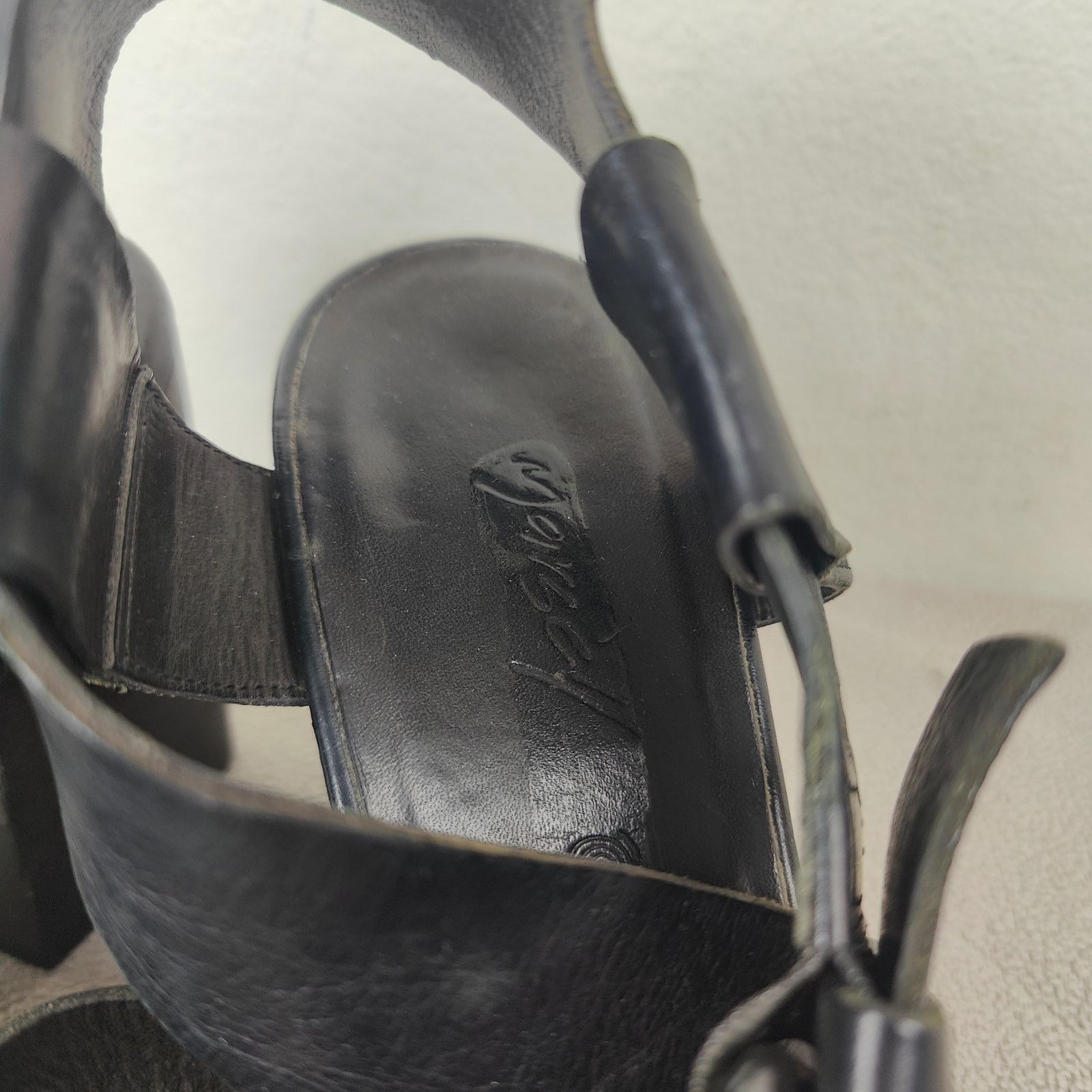 Marsell Marsell Block Heel Sandals Womens 36.6 US 6.5 Black Leather Size US 6.5 / IT 36.5 - 5 Thumbnail