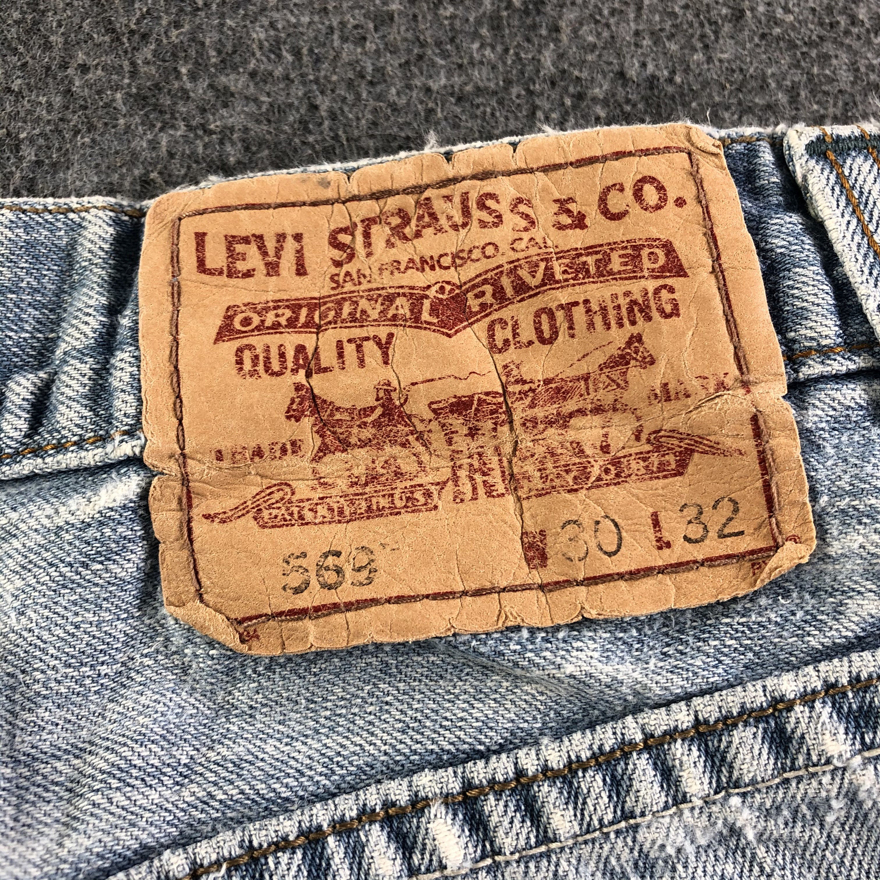 Levi's Vintage Light Wash Levis 569 Jeans-J3276 Size US 31 - 5 Thumbnail