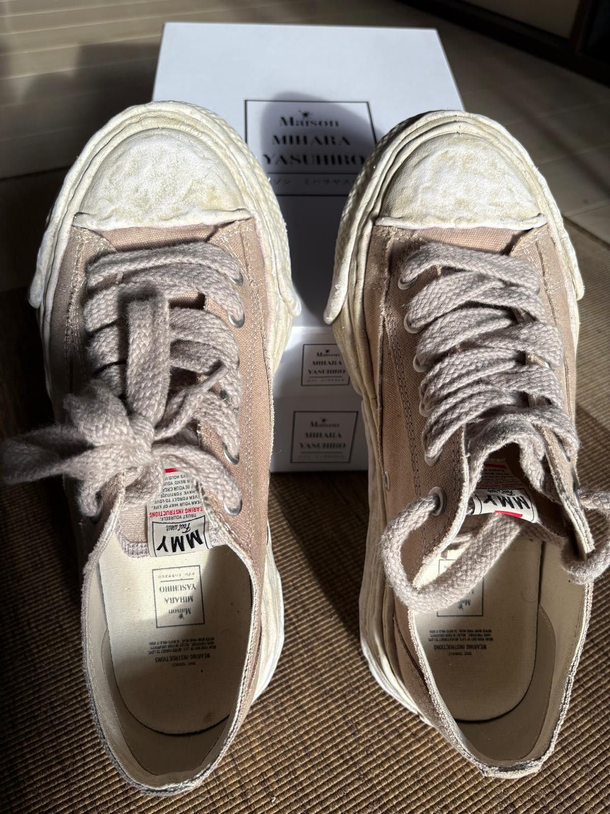 Maison MIHARA YASUHIRO Peterson23 canvas lace-up sneakers Size US 12 / EU 45 - 4 Thumbnail