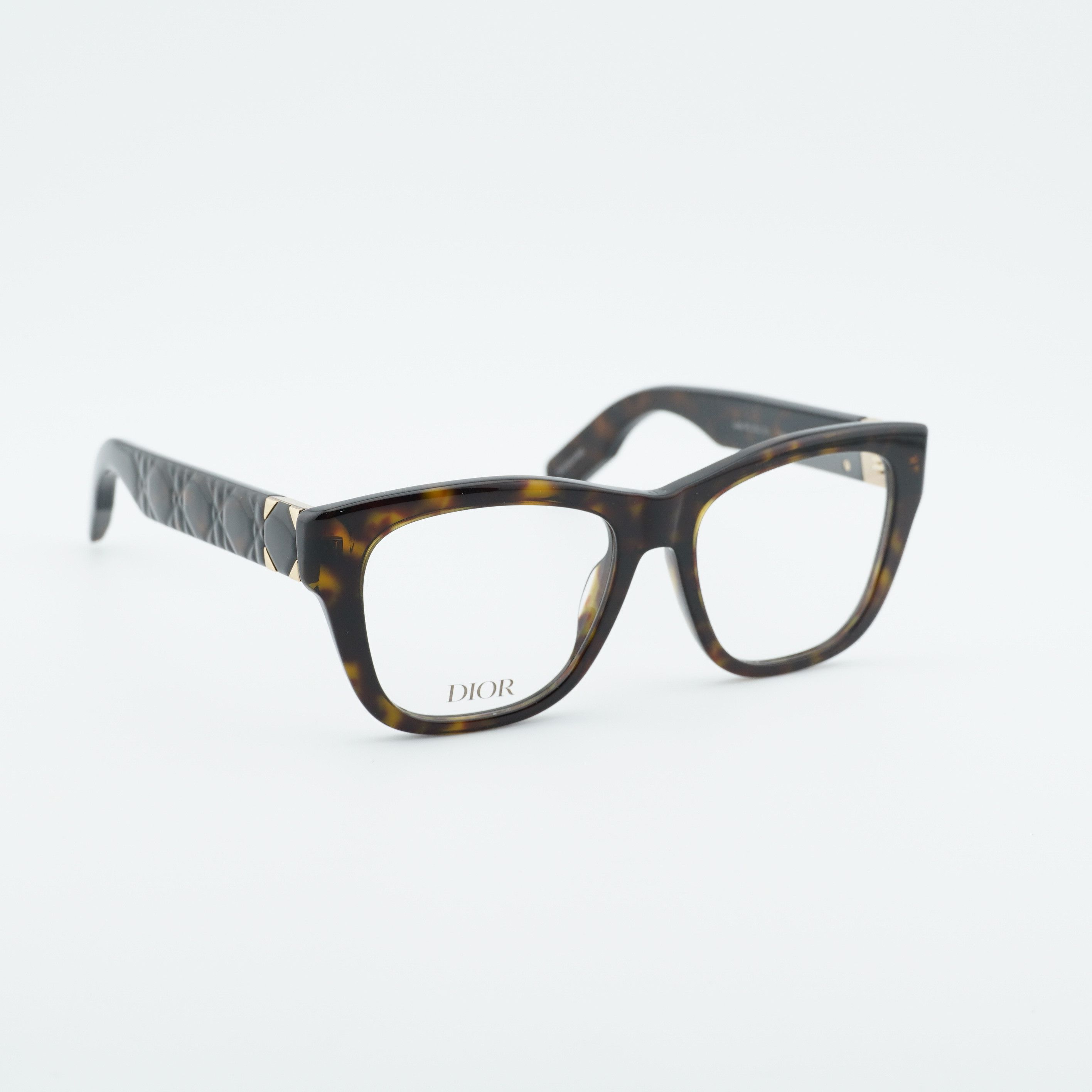 Dior Dior LADY 95.22O S1I 2000 Eyeglasses Havana 53mm Square Fram Size ONE SIZE - 1 Thumbnail
