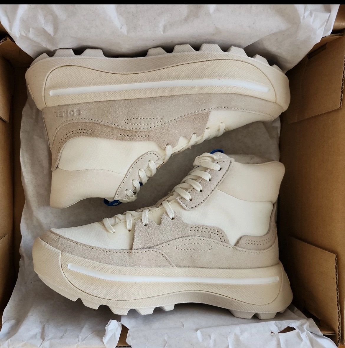 SOREL Sorel Women's ONA 503 Mid Chalk, Sea Salt Size 5. New In Box Size US 5 / IT 35 - 2 Thumbnail