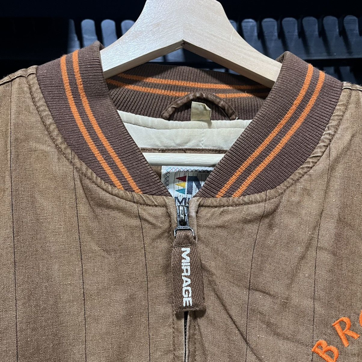 Mirage VINTAGE 90s CLEVELAND BROWNS MIRAGE NFL BOMBER JACKET XL Size US XL / EU 56 / 4 - 5 Thumbnail