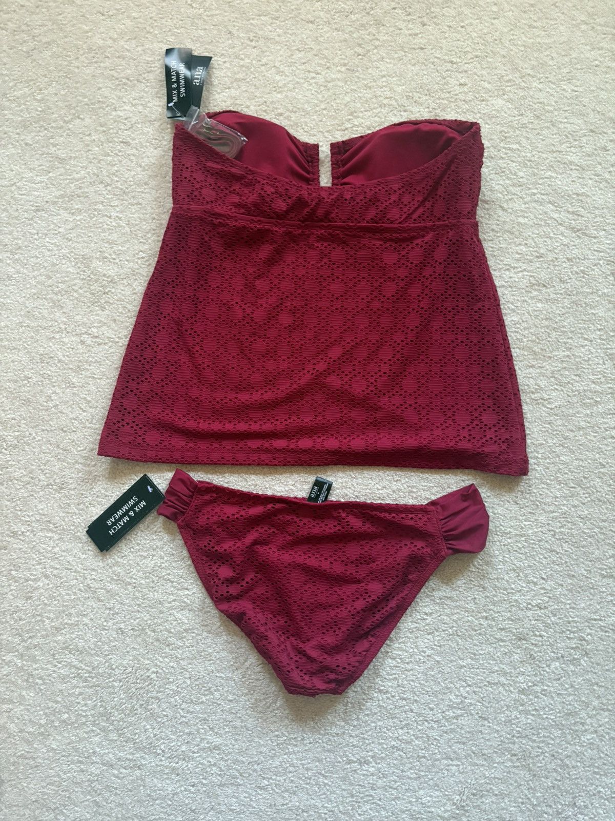 Other Nwt Cranberry A.n.a Tankini Size Medium Size M / US 6-8 / IT 42-44 - 2 Thumbnail
