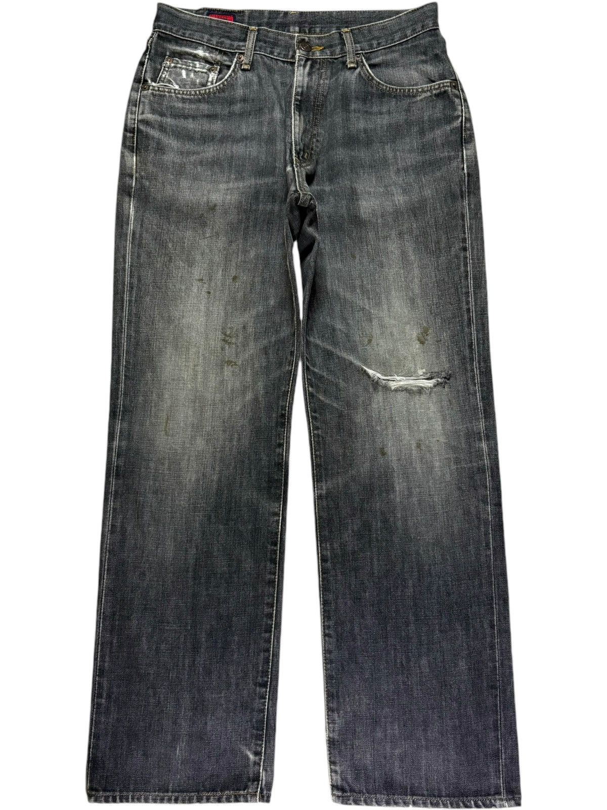 Edwin Vintage Japanese Edwin Painted Wash Distressed Baggy Jeans Size US 32 / EU 48 - 1 Thumbnail