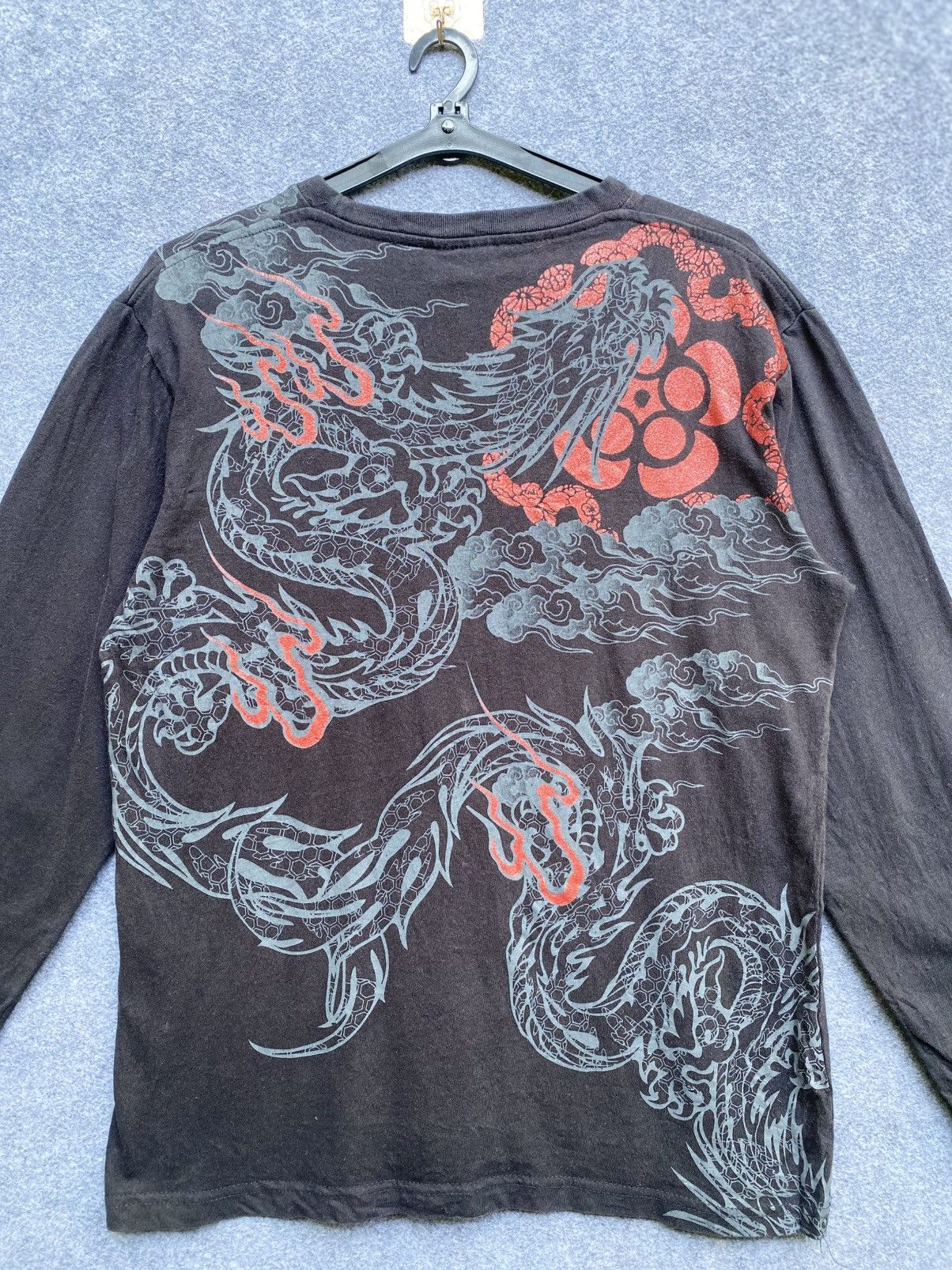 Japanese Brand Bullet noise dragon long sleeve tshirt Size US L / EU 52-54 / 3 - 13 Thumbnail