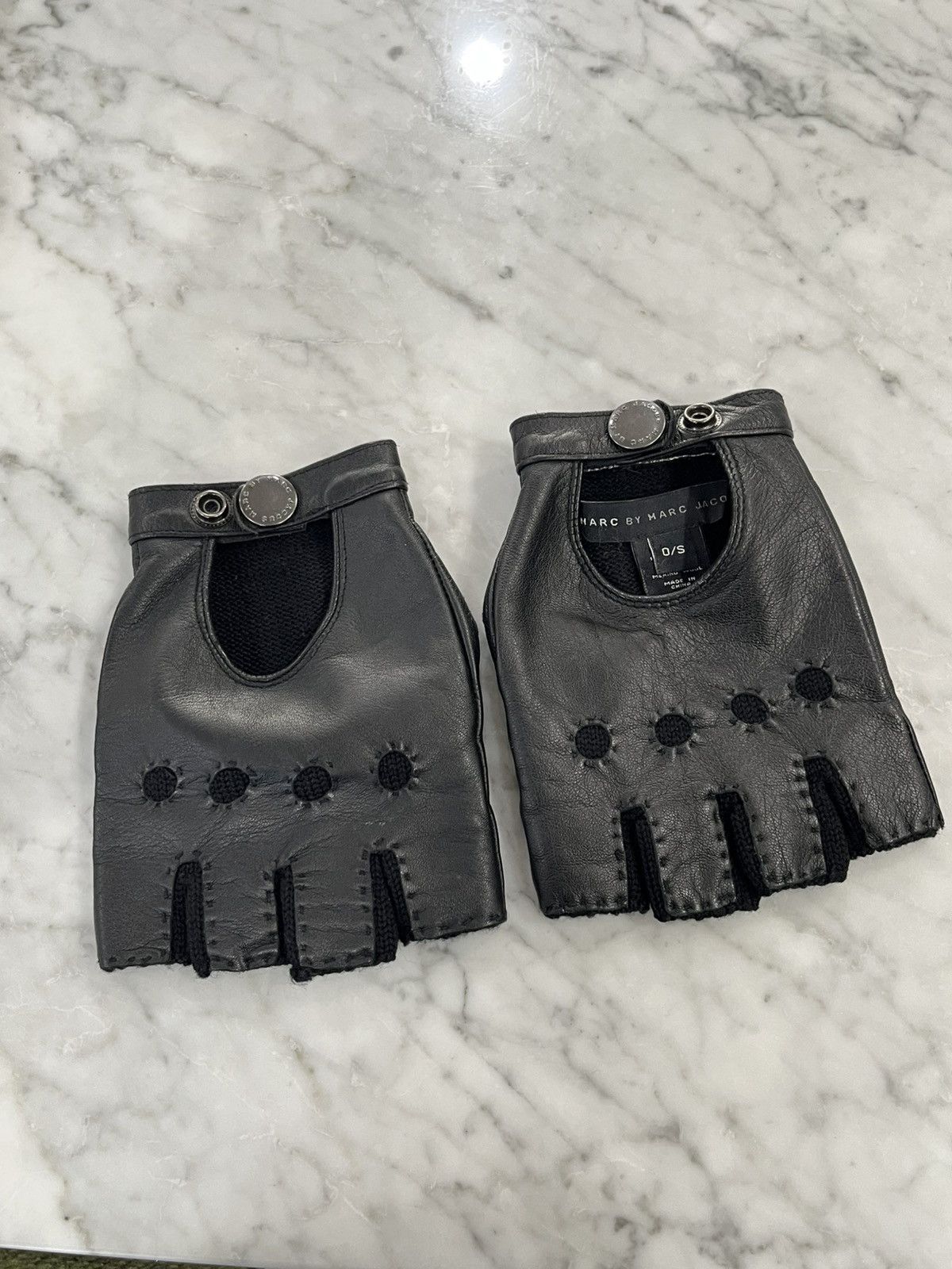 Marc Jacobs Leather Cutoff gloves Size ONE SIZE - 7 Thumbnail