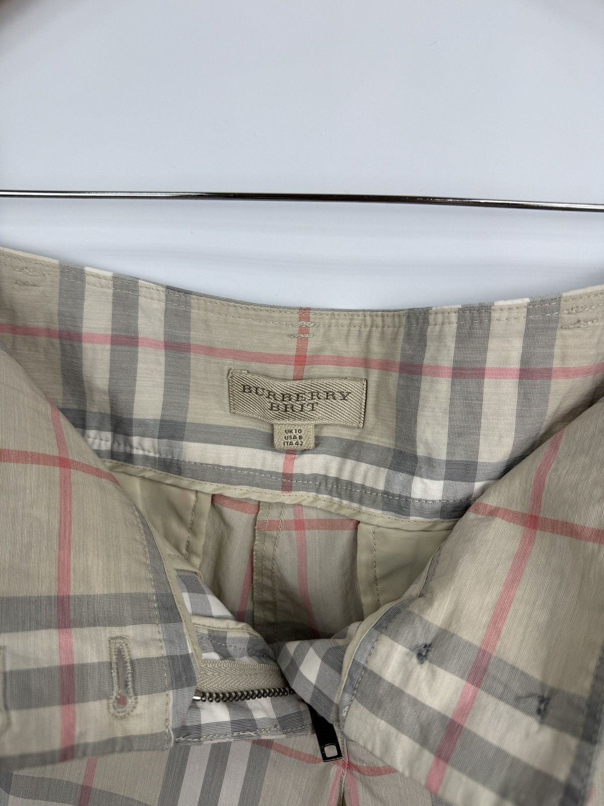 Burberry 🇬🇧 Vintage Barberry Brit Nova Check Women Pants Rare Retro Size 30" / US 8 / IT 44 - 7 Thumbnail