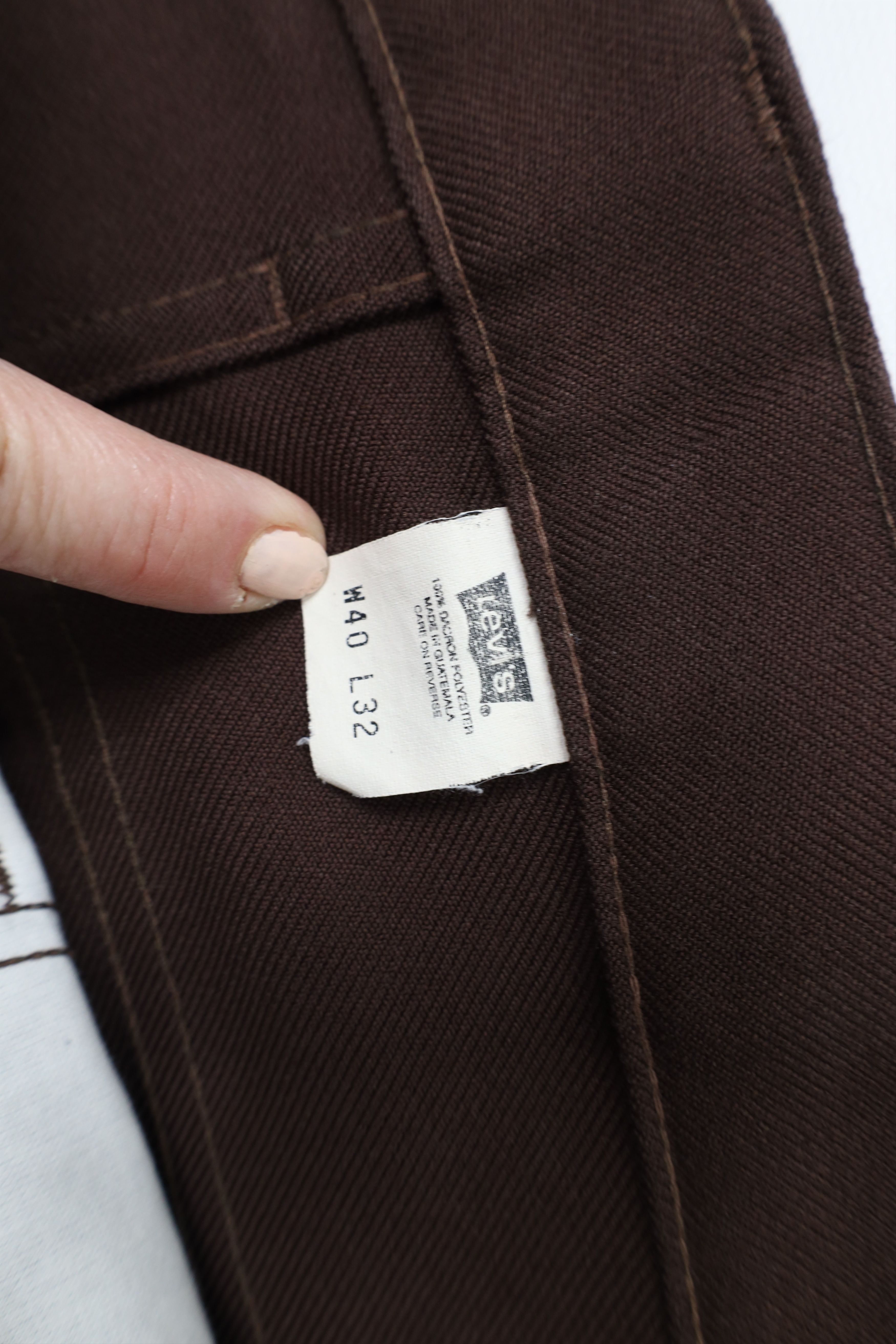 Levi's × Vintage Vintage Y2K 2001 Levis Wide Leg Bell Bottoms Pants Brown Size US 40 / EU 56 - 8 Thumbnail