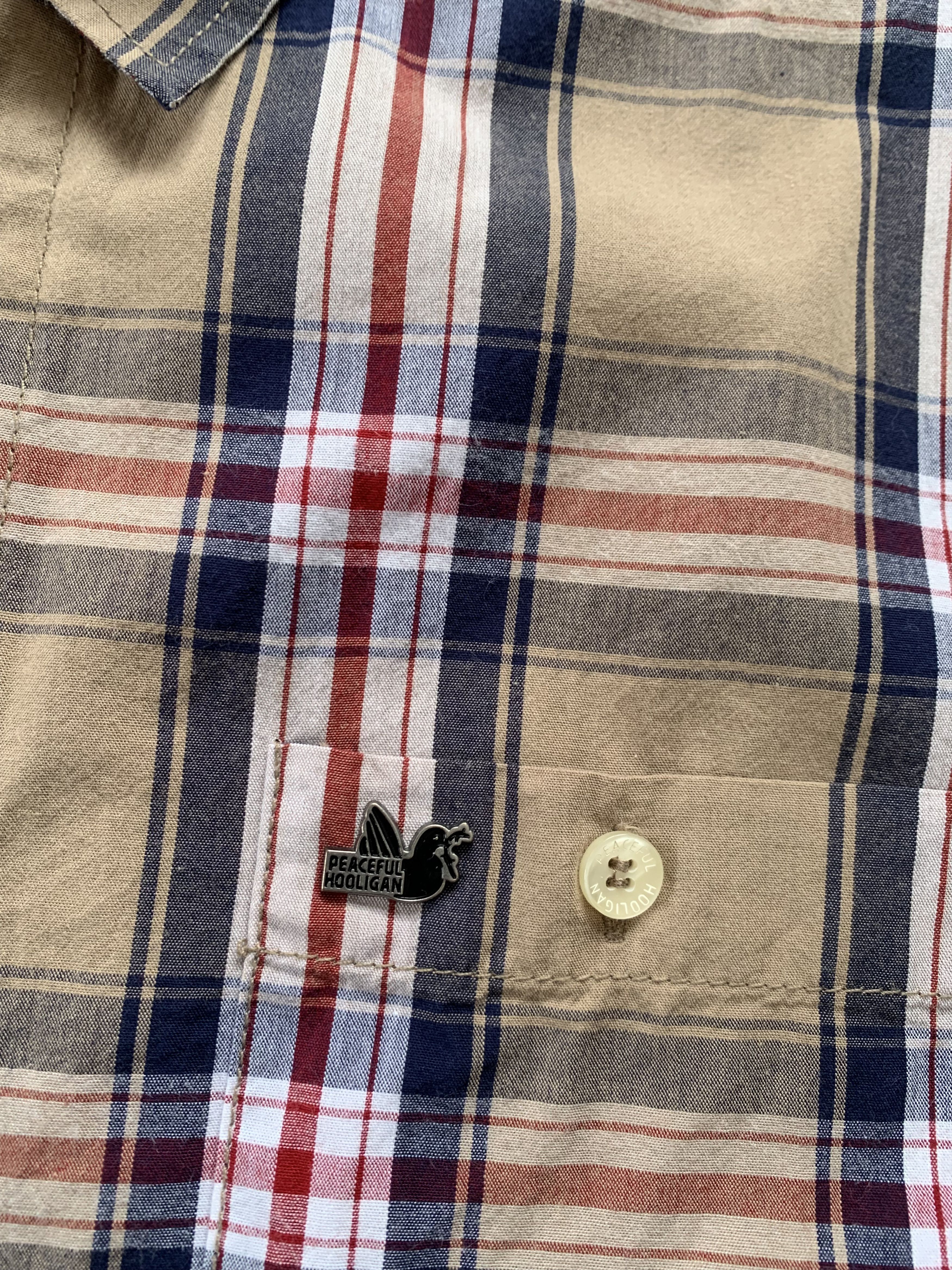 Other Peaceful Hooligan Pattern Stripe Cotton Button Up Shirt Size US M / EU 48-50 / 2 - 6 Thumbnail